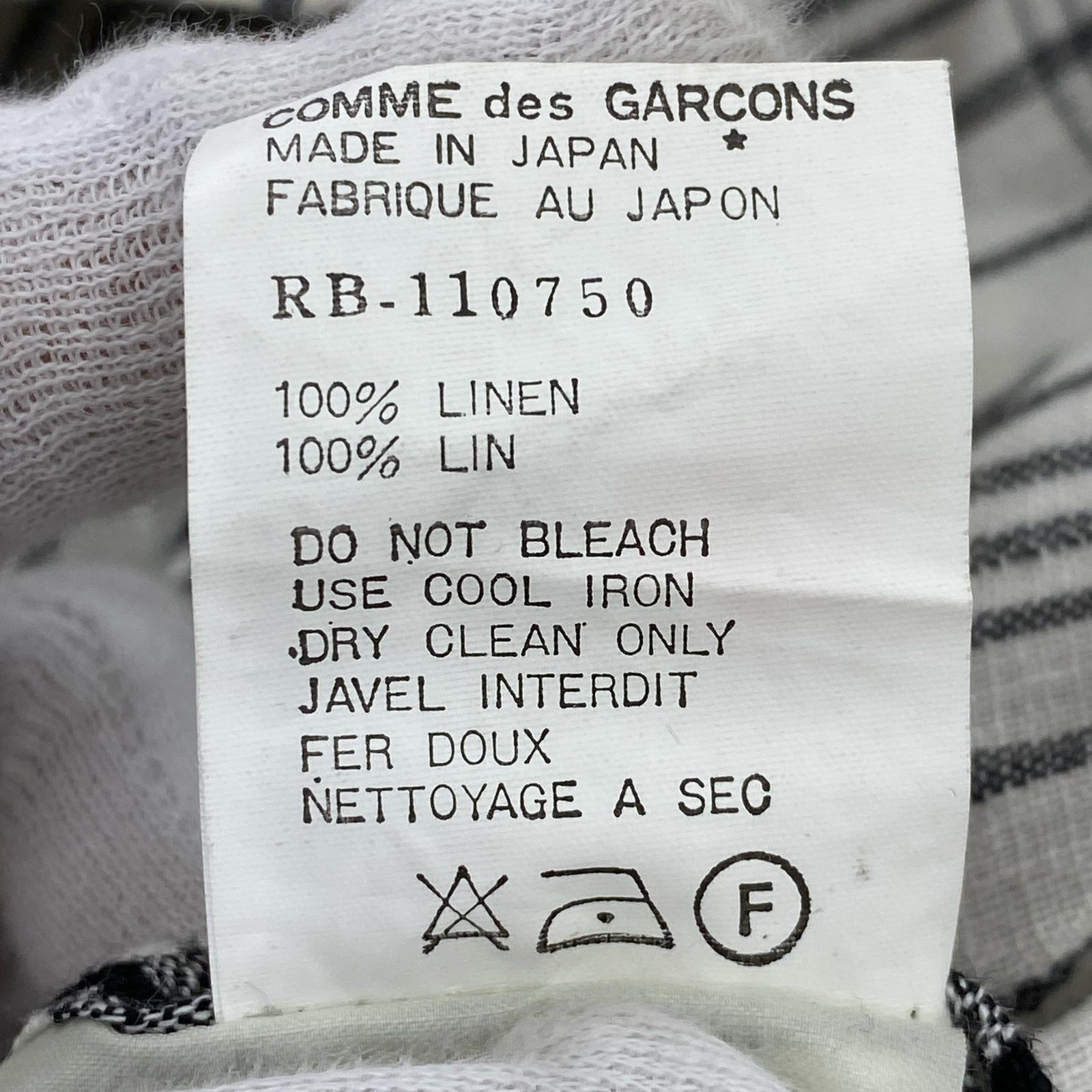 ジャケット 80s robe de chambre COMME des GARCONS チェック切替ジャケット ブラック系