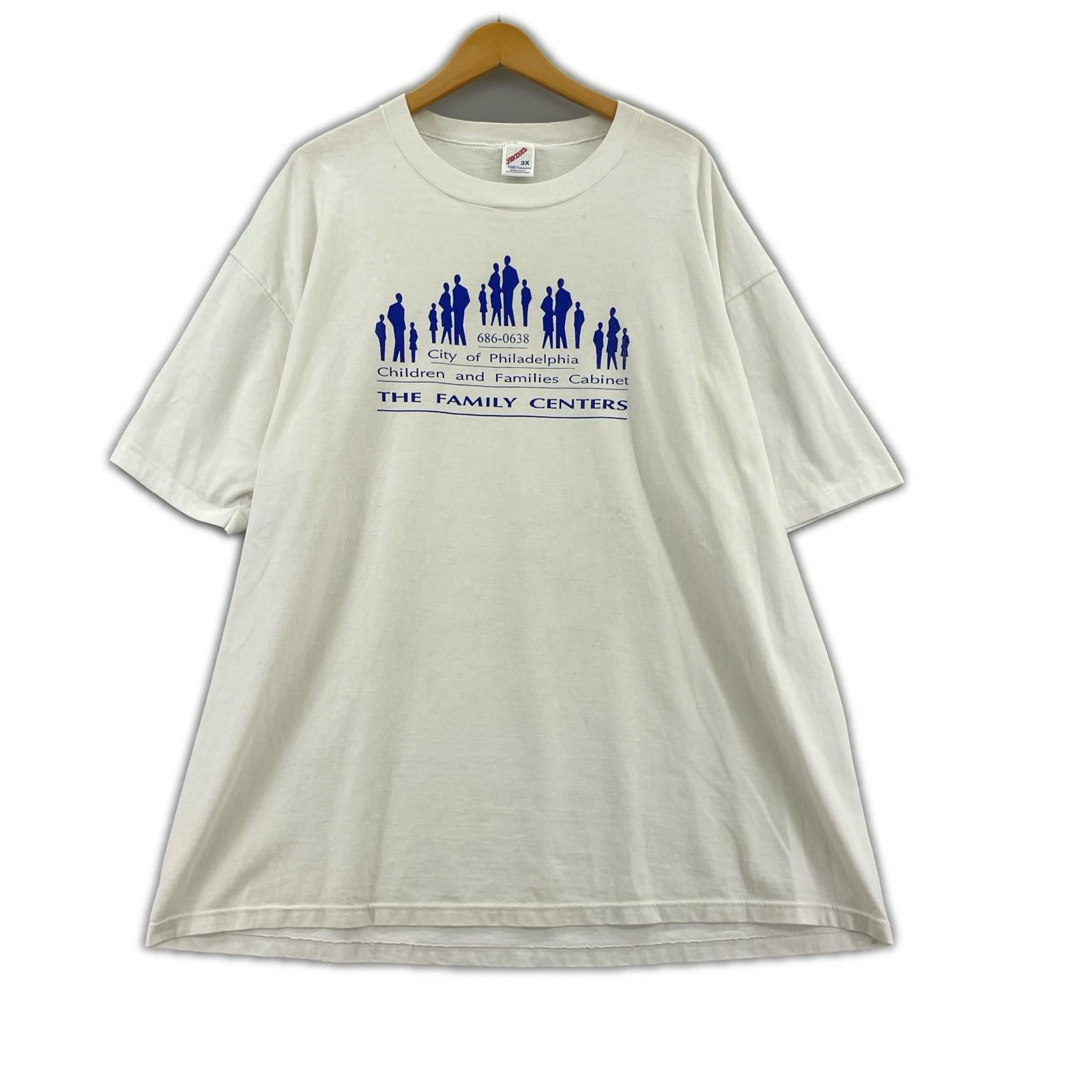 半袖Tシャツ 90s/THE FAMILY CENTER/3XL/WHT ホワイト