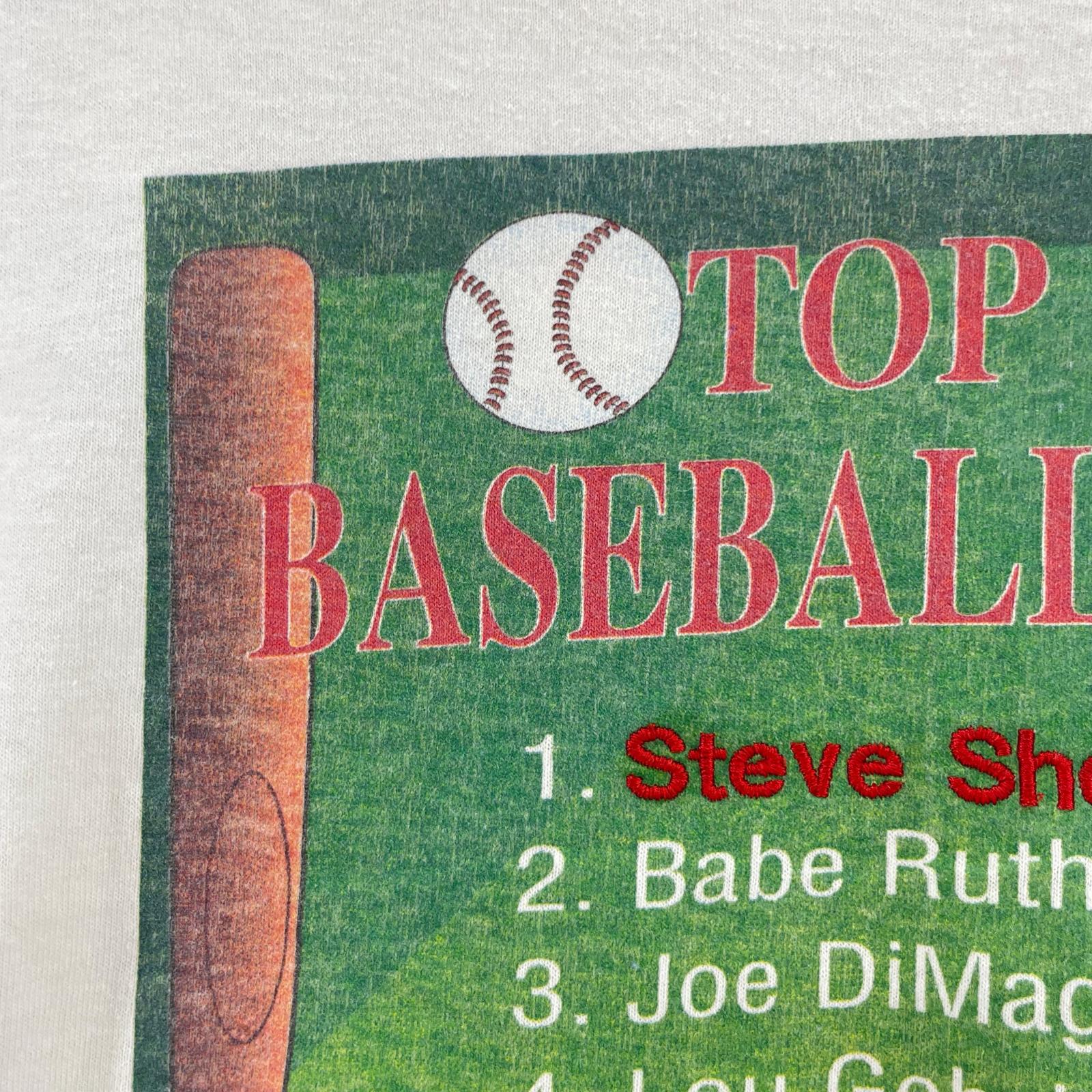 半袖Tシャツ 90s/TOP10 Baseball Stars Tee/L/WHT L ホワイト