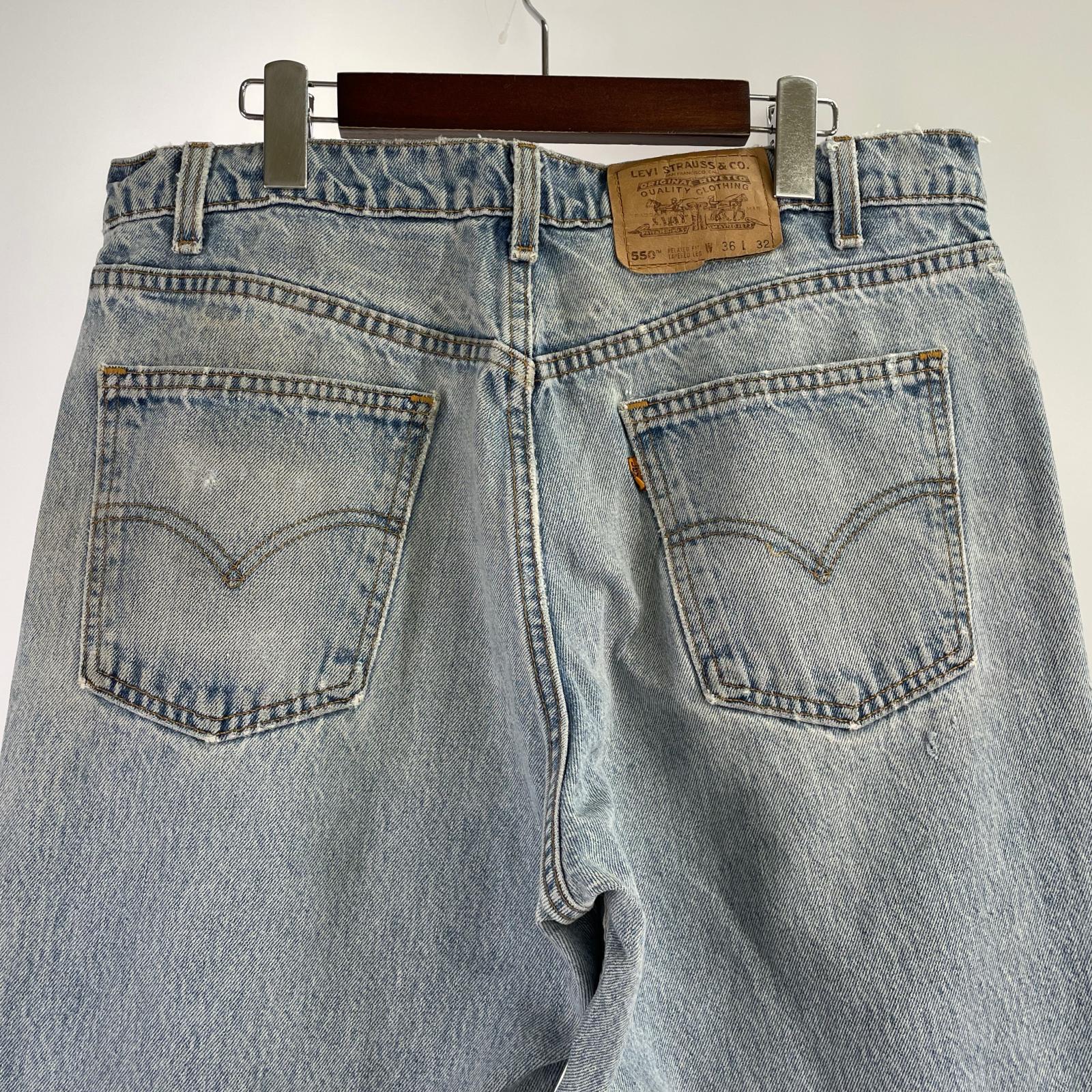 デニムパンツ 90s/550/USA製/W36/L32 ブルー
