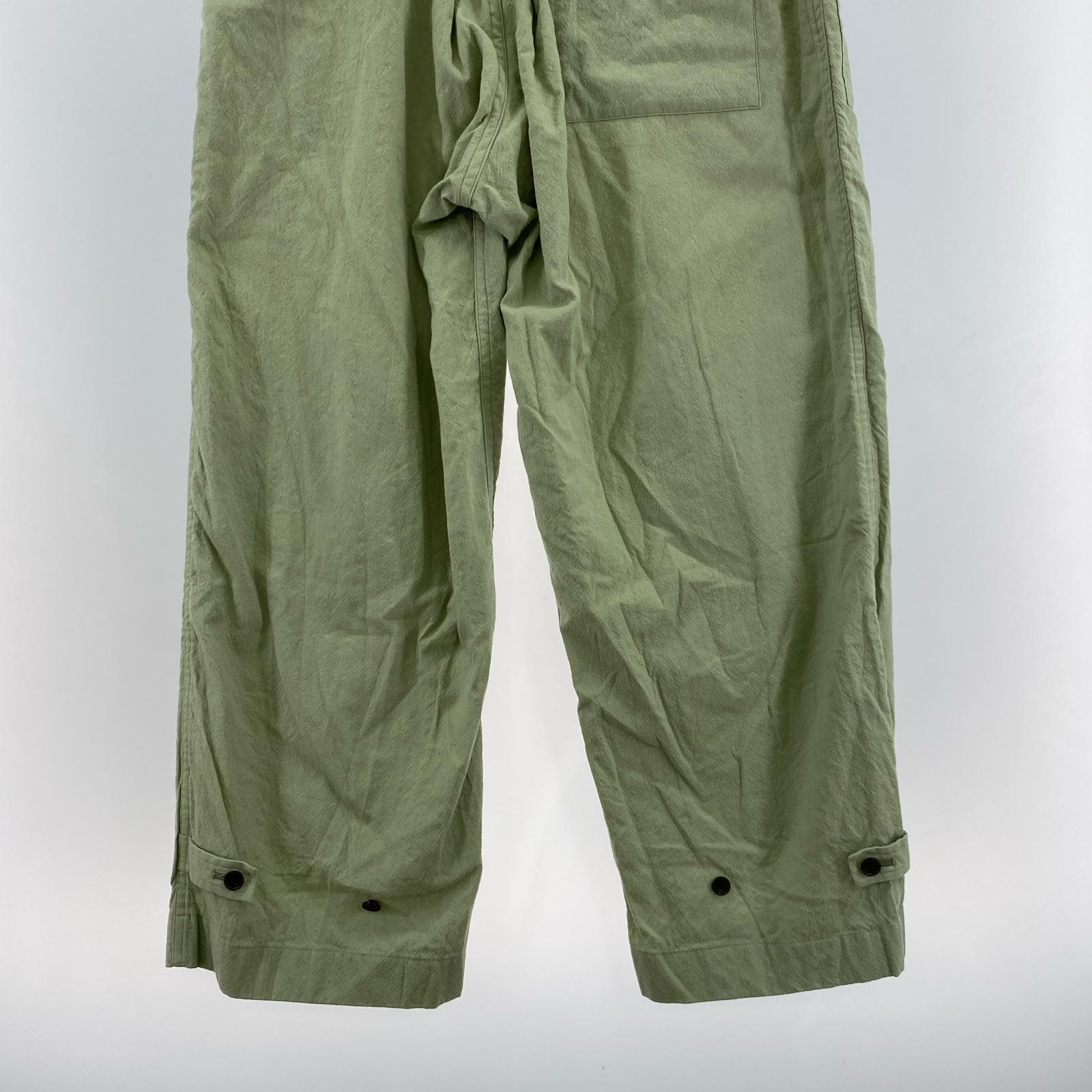 パンツ RAKINES Crepe pinhead Field pants 07S22HN106P ライトグリーン (2) 2