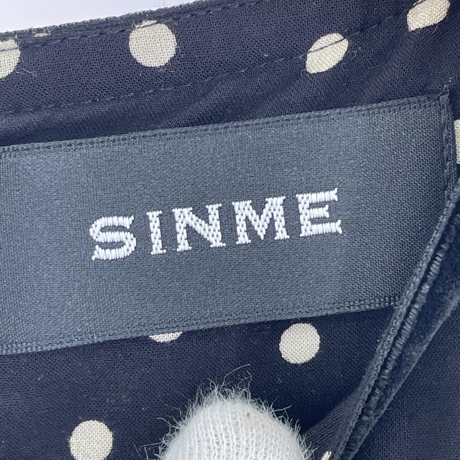 ワンピース SINME ドットワンピース ブラック S ブラック