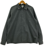 長袖シャツ 開襟シャツ グレー M M グレー