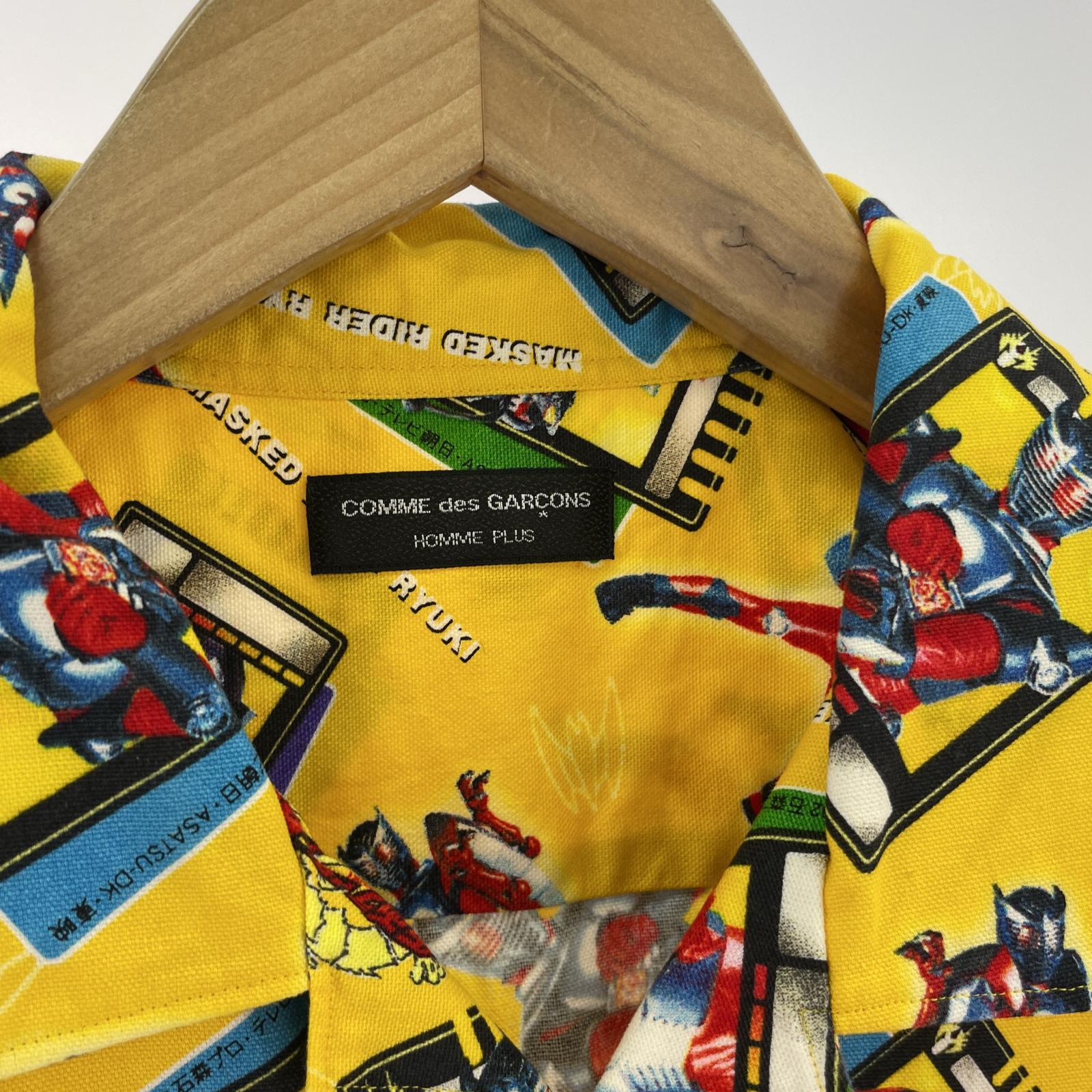 半袖シャツ HOMME PLUS 03ss 仮面ライダー竜騎 黄 F イエロー