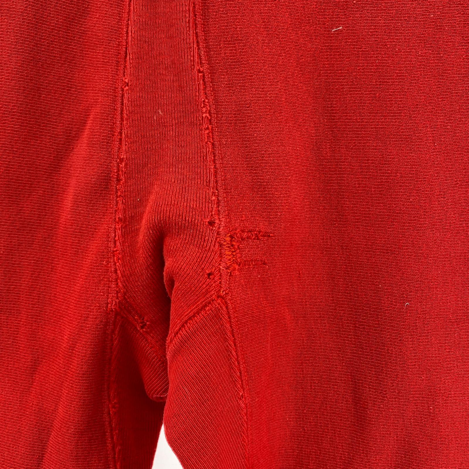 パンツ 70S REVERSE WEAVE 単色タグ スウェットパンツ 赤 (M) M レッド