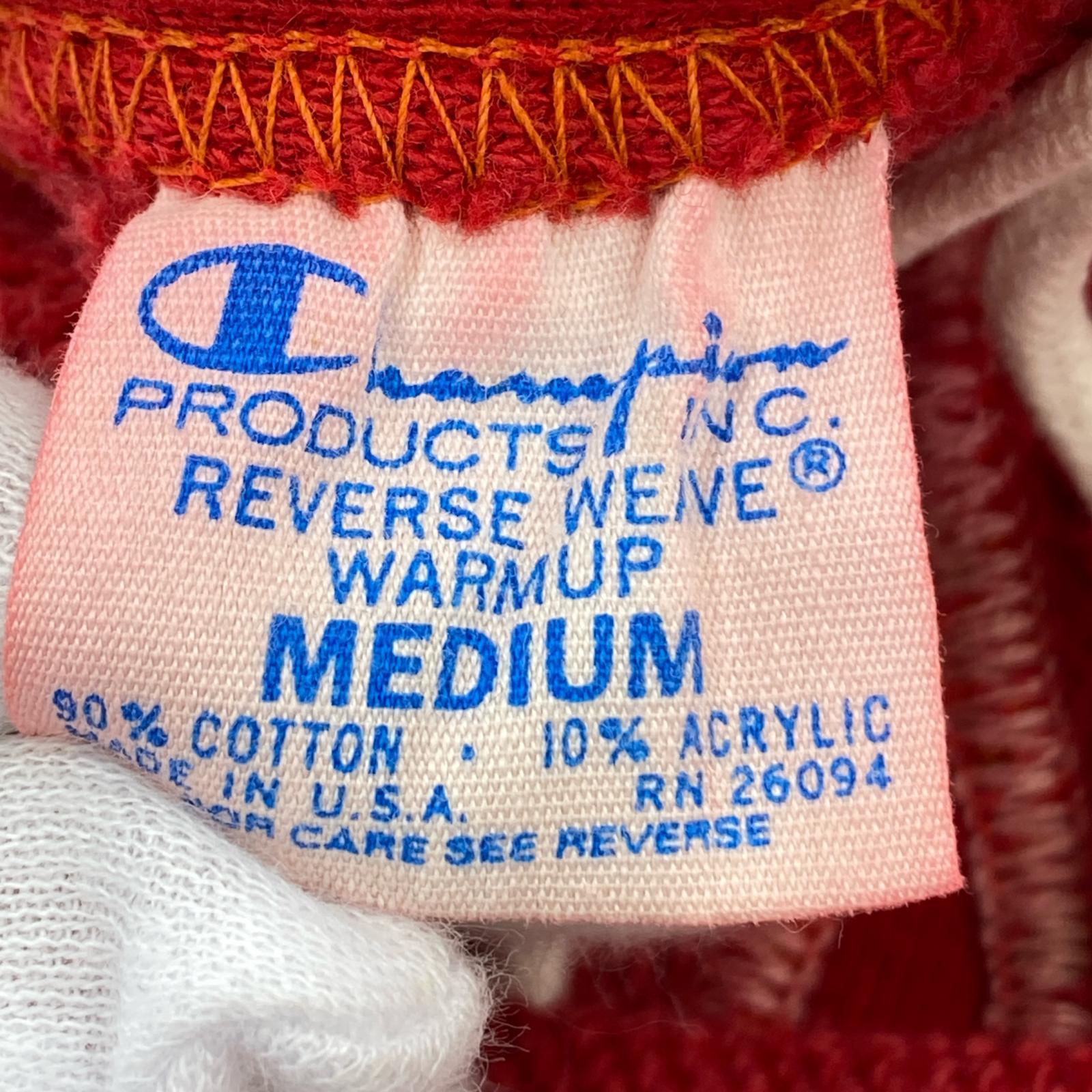 パンツ 70S REVERSE WEAVE 単色タグ スウェットパンツ 赤 (M) M レッド