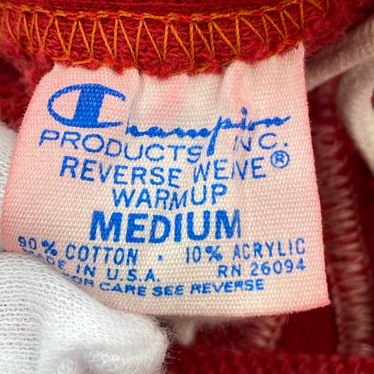 パンツ 70S REVERSE WEAVE 単色タグ スウェットパンツ 赤 (M) M レッド