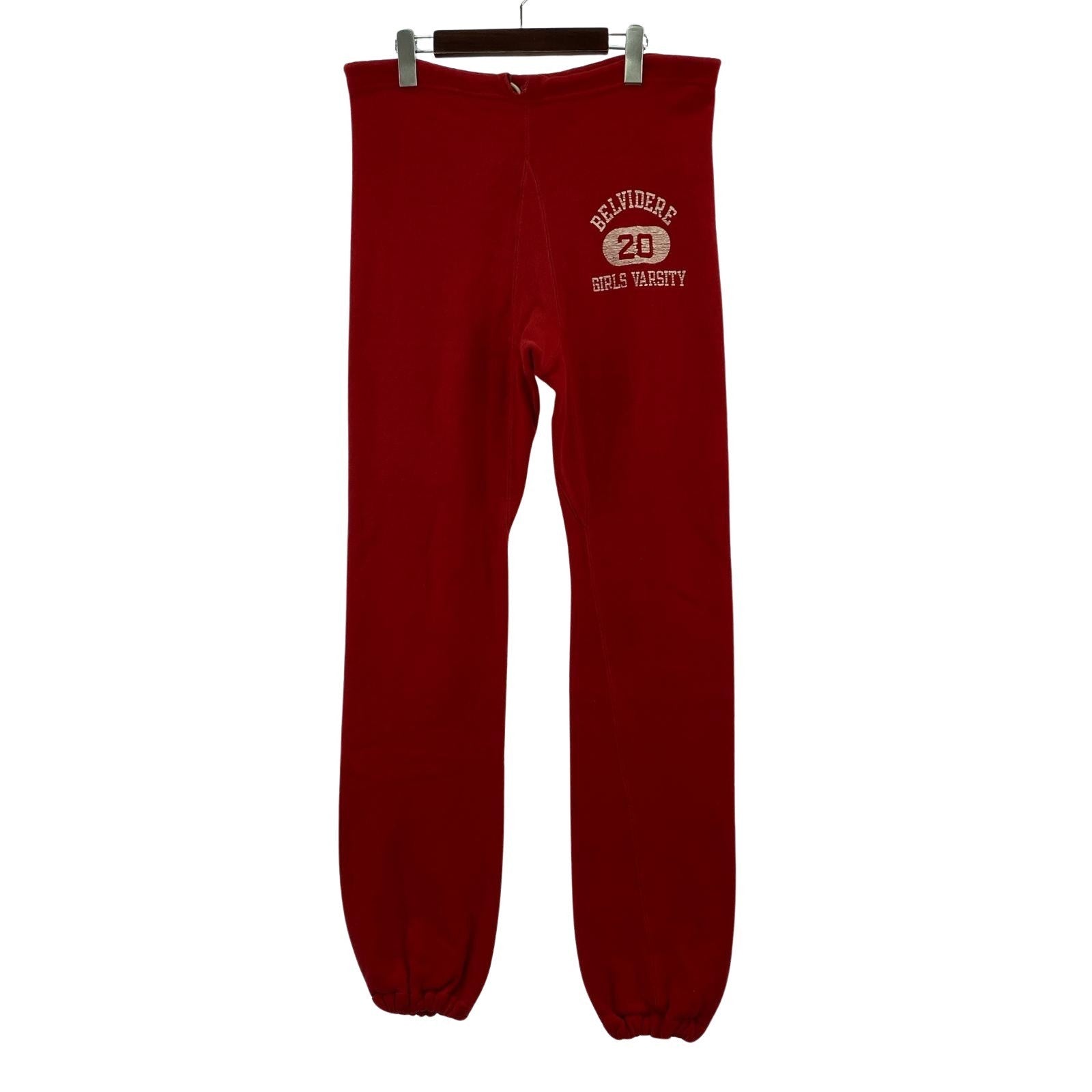パンツ 70S REVERSE WEAVE 単色タグ スウェットパンツ 赤 (M) M レッド