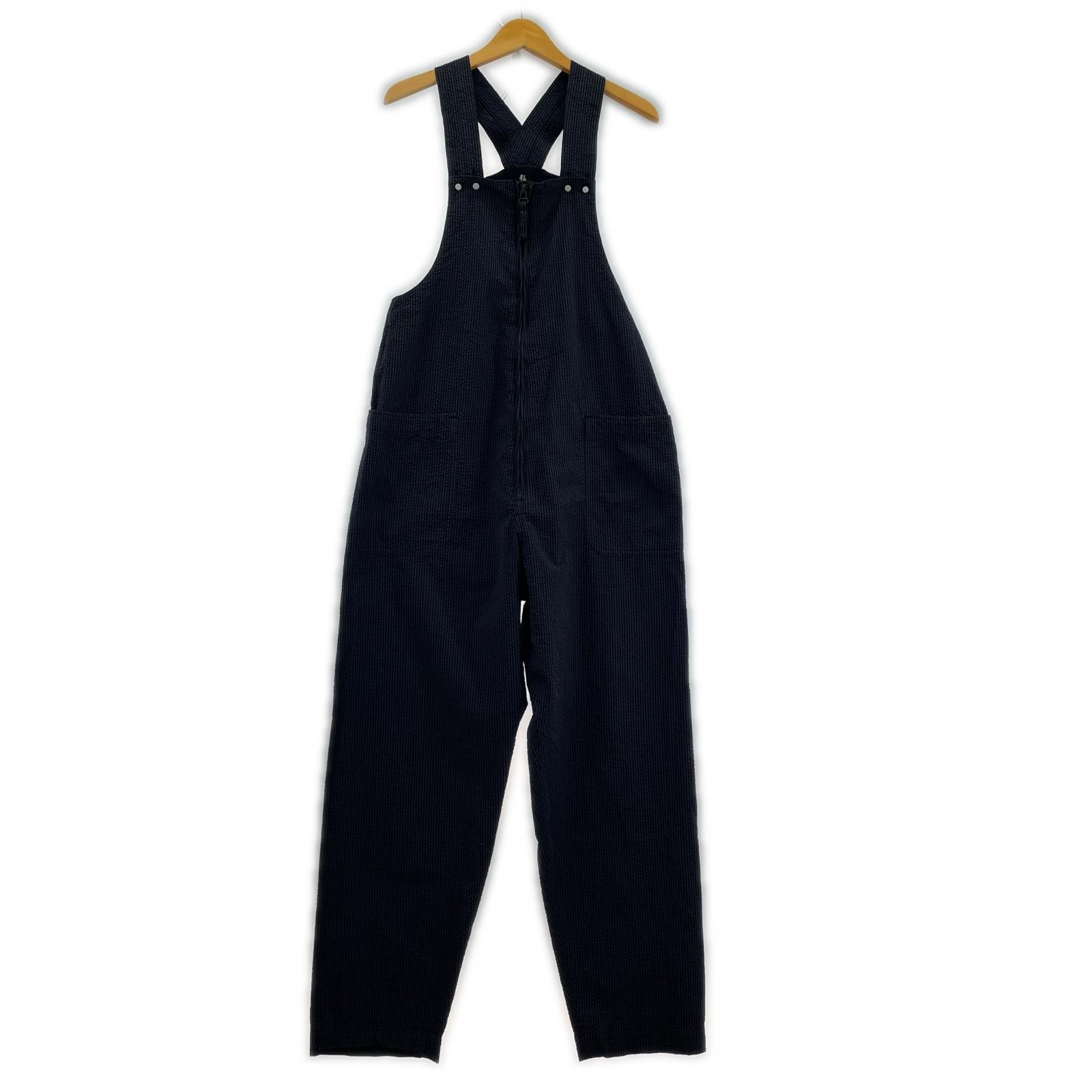 オーバーオール Kaptain Sunshine Deck Trousers オーバーオール シアサッカー 紺 KS21SPT08 (0) 0 ネイビー