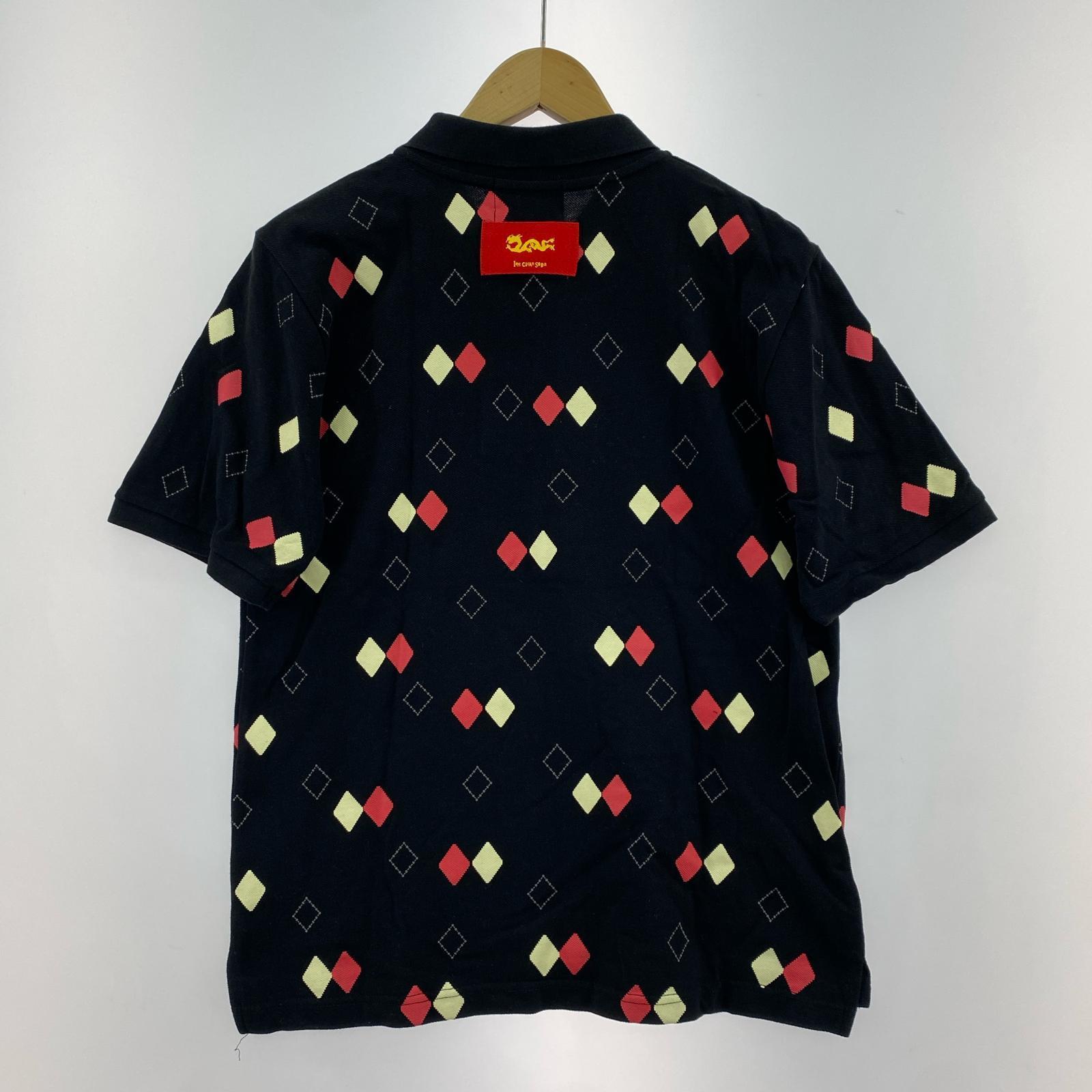 ポロシャツ ダイヤモンド柄 M M