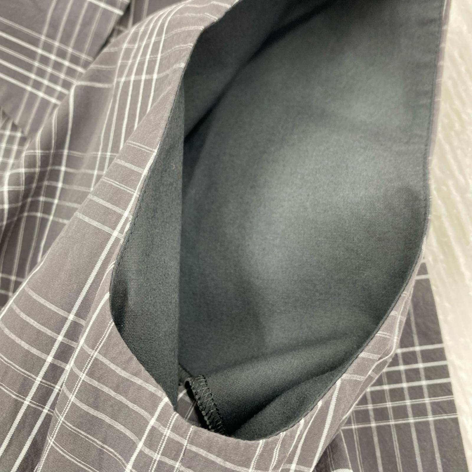 ワンピース MACKINTOSH LONDON ラインチェックコットンワンピース 38 グレー