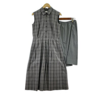 ワンピース MACKINTOSH LONDON ラインチェックコットンワンピース 38 グレー