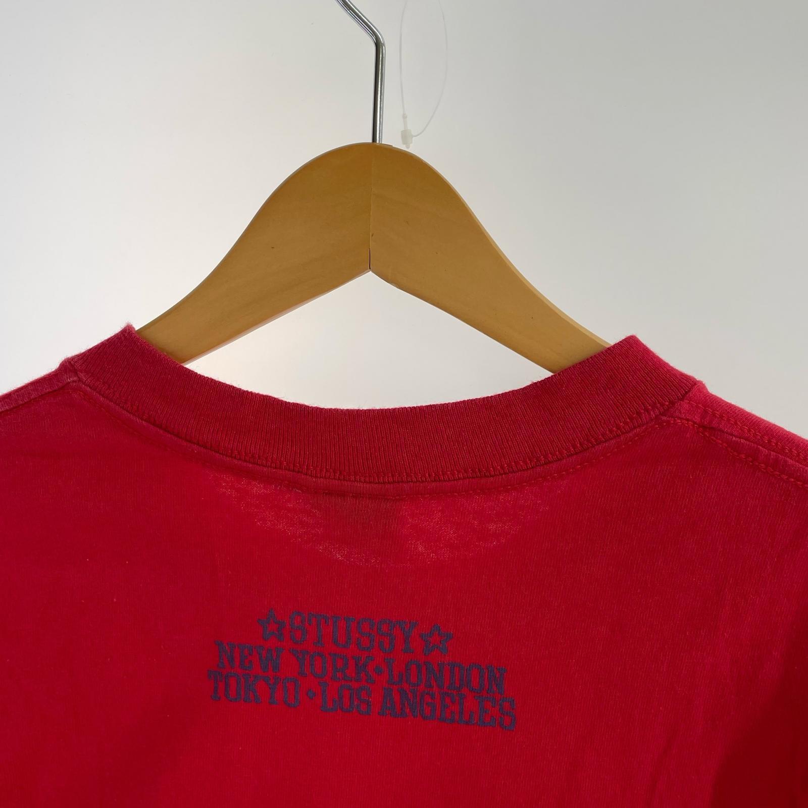 半袖Tシャツ 90s プリントTee 赤 L L レッド