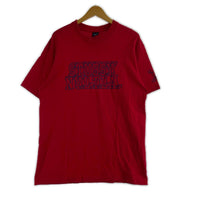 半袖Tシャツ 90s プリントTee 赤 L L レッド