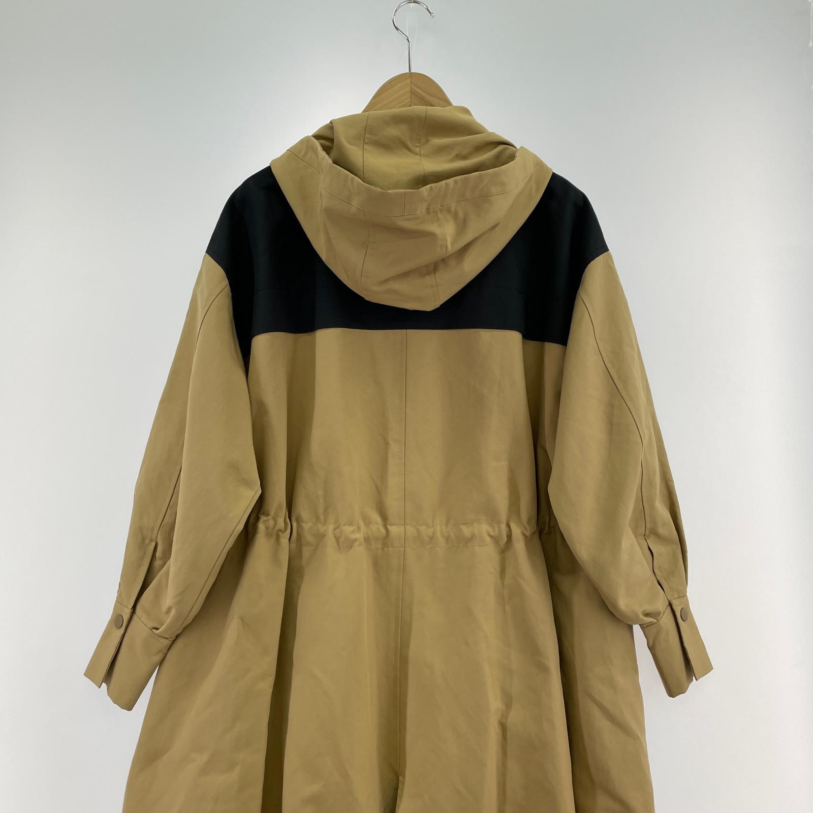 ジャケット ナイロンフーディ ロングコート (s) 1219500172-0 S ベージュ