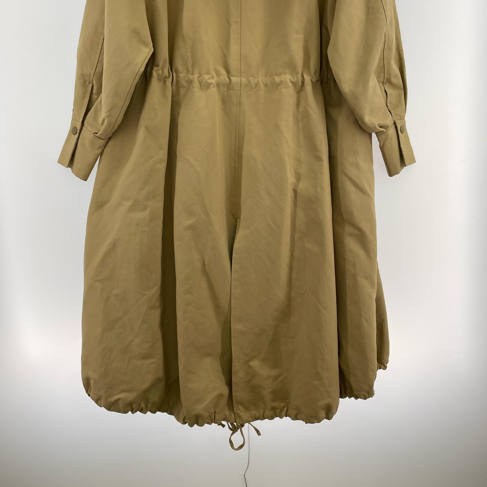 ジャケット ナイロンフーディ ロングコート (s) 1219500172-0 S ベージュ