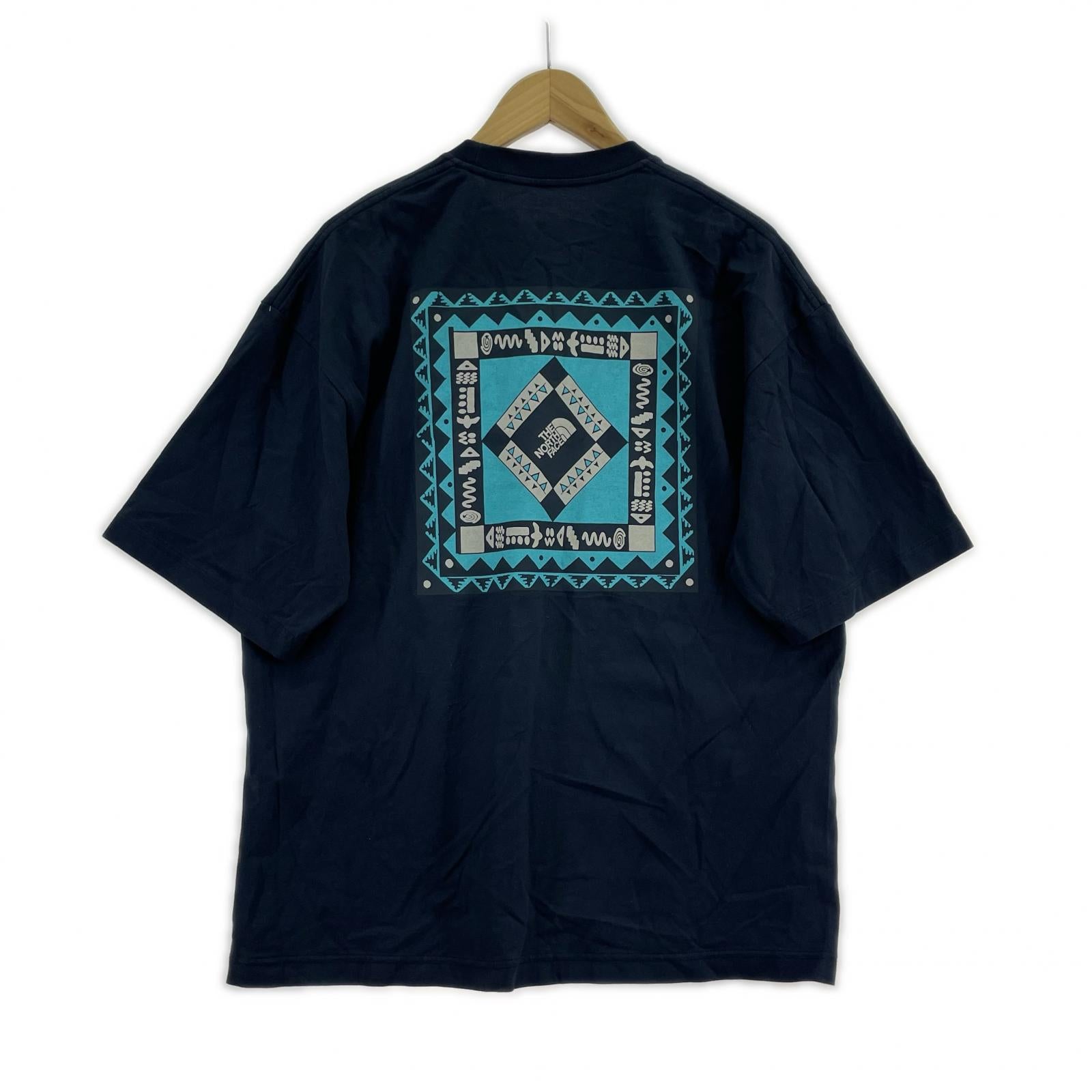 半袖Tシャツ S/S Retro Bandana Logo TEE 紺 (M) M ネイビー