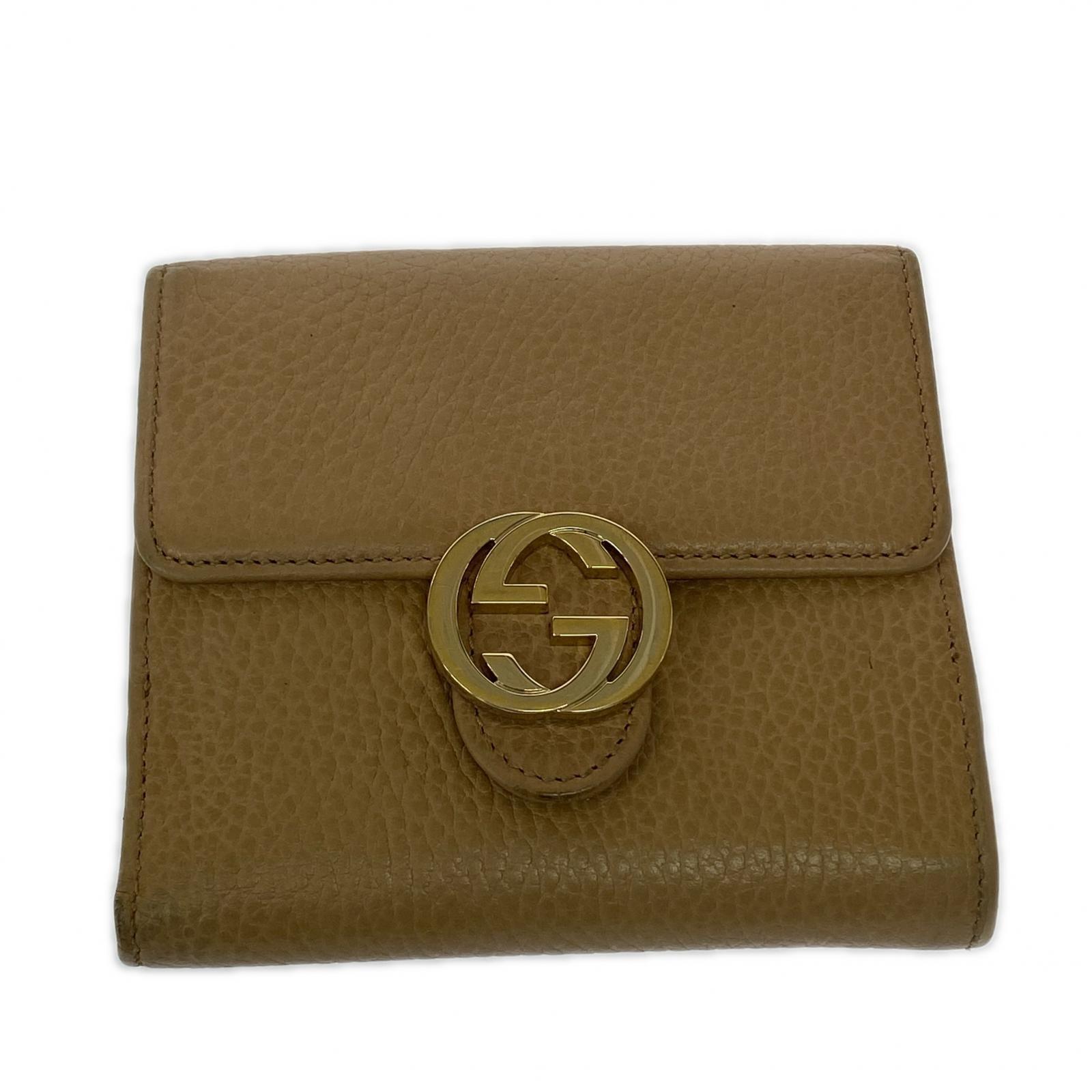 GUCCI インターロッキングG 二つ折り財布