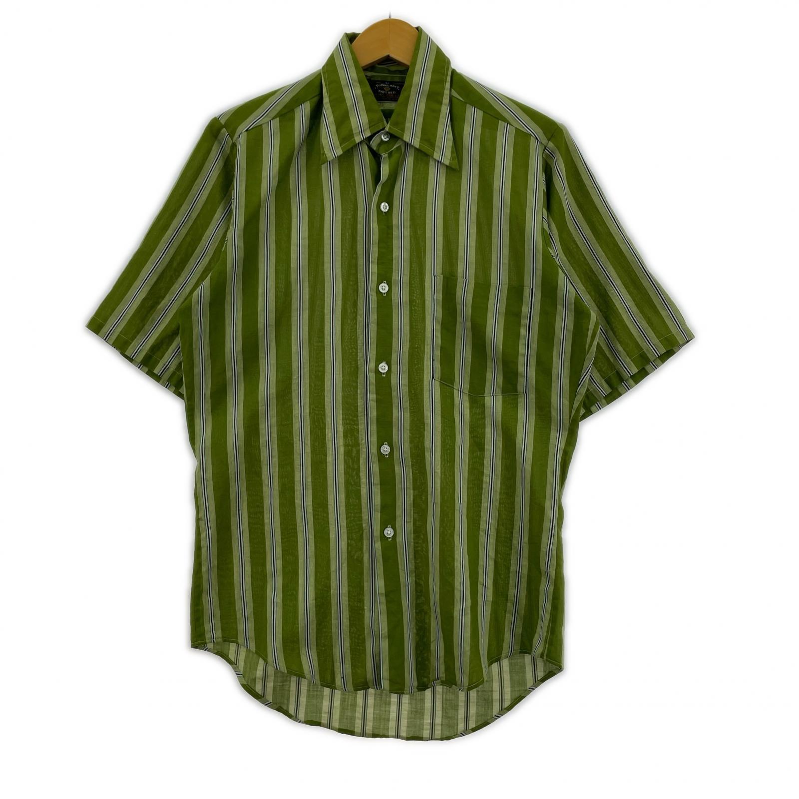 半袖シャツ TAPERED 60s 半袖シャツ S グリーン
