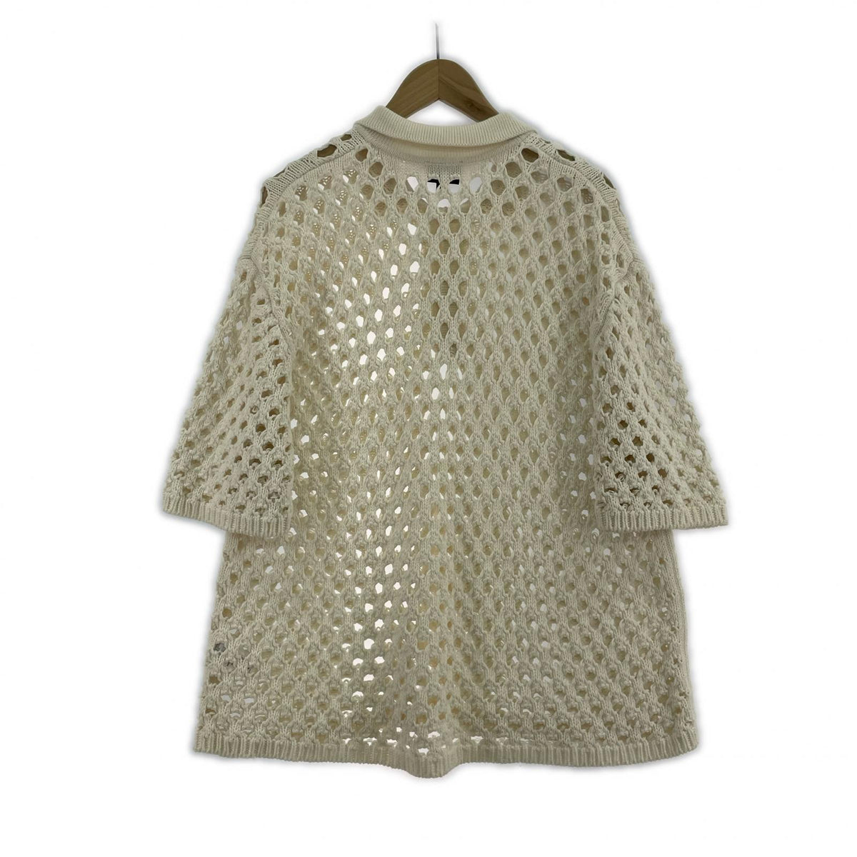 ポロシャツ BIG MESH POLO SWEATER (L) L ホワイト