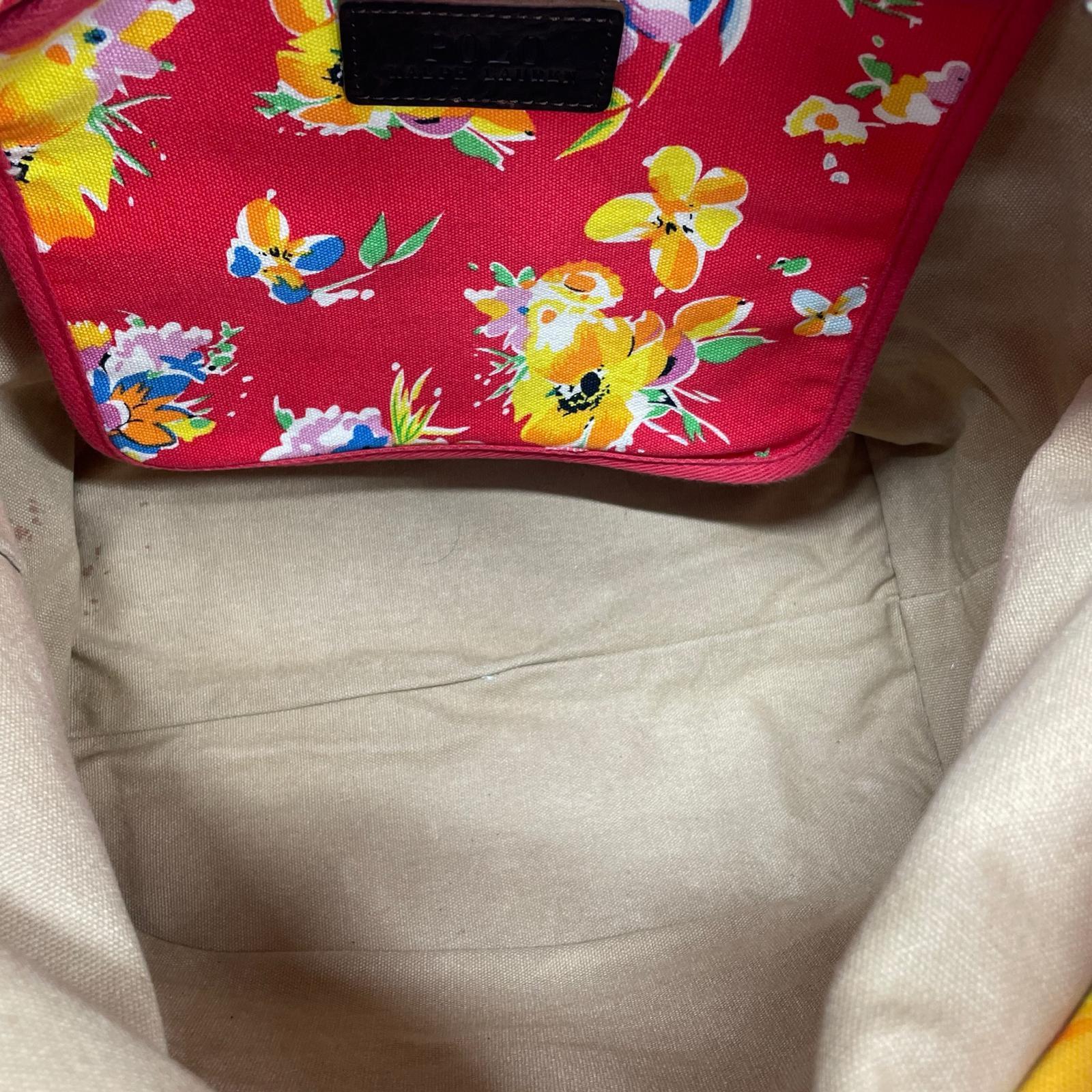 その他バッグ 花柄 トートバッグ 赤系 レッド