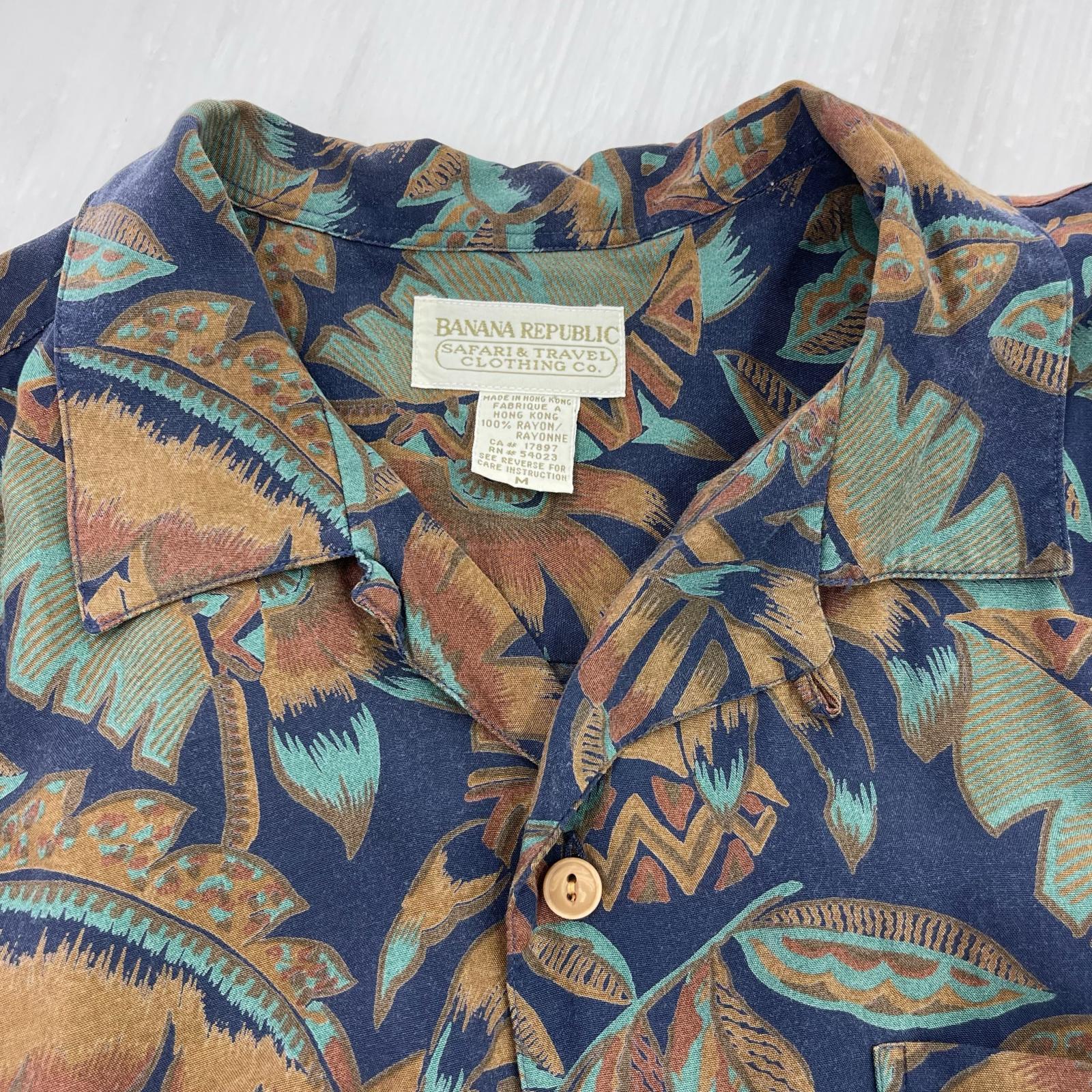 半袖シャツ 80s 総柄アロハシャツ M M