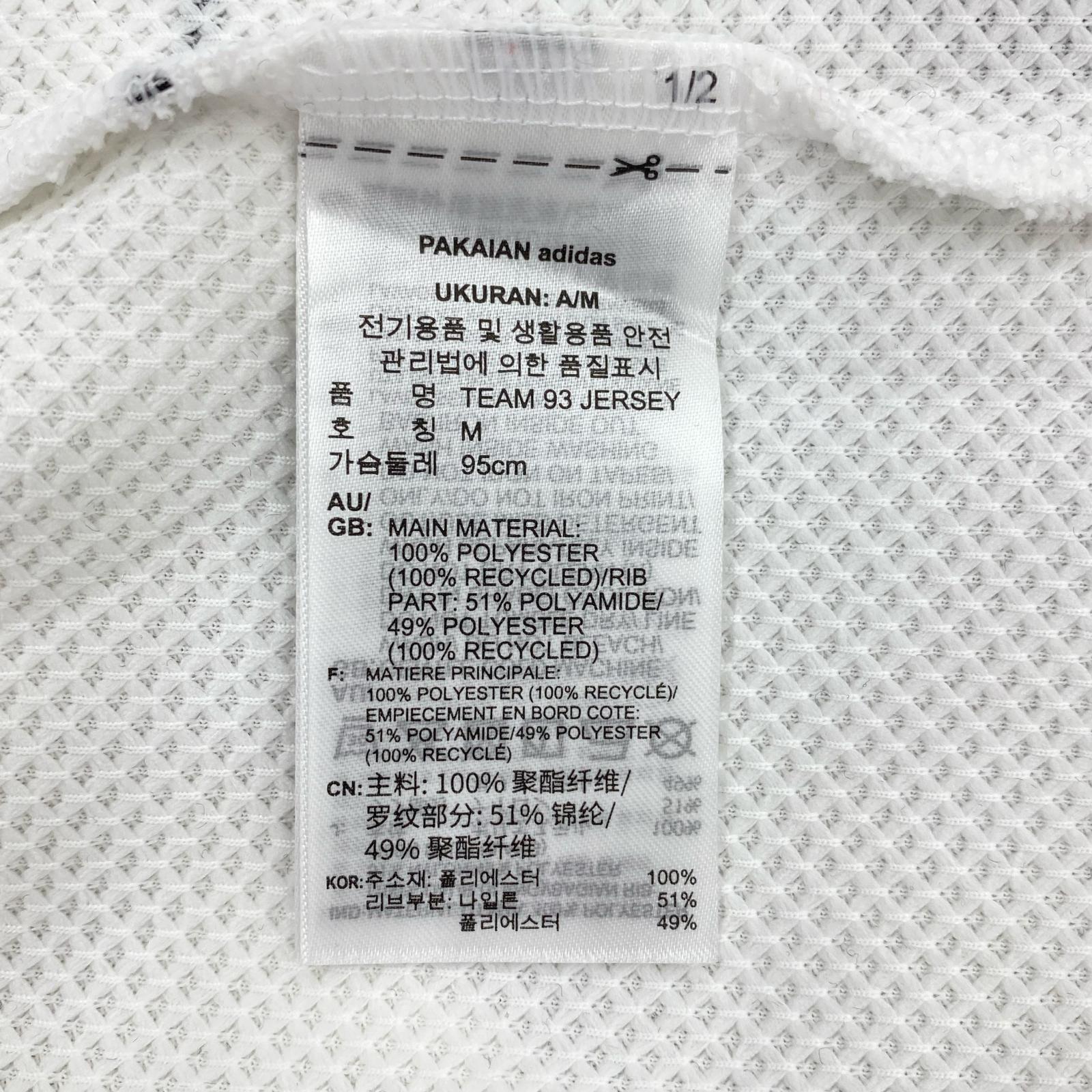 半袖Tシャツ adidas originals Adilenium TEAM 93 JERSEY WHITE L 白 L ホワイト