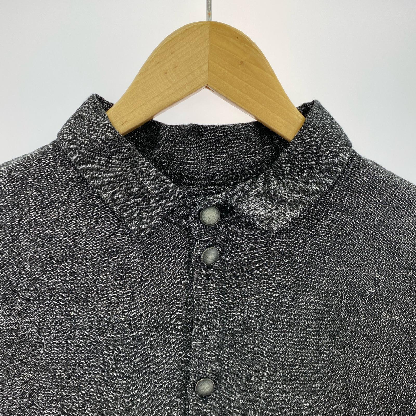 長袖シャツ Porter Classic BRESSON LINEN SHIRT JACKET 3 グレー 3 グレー