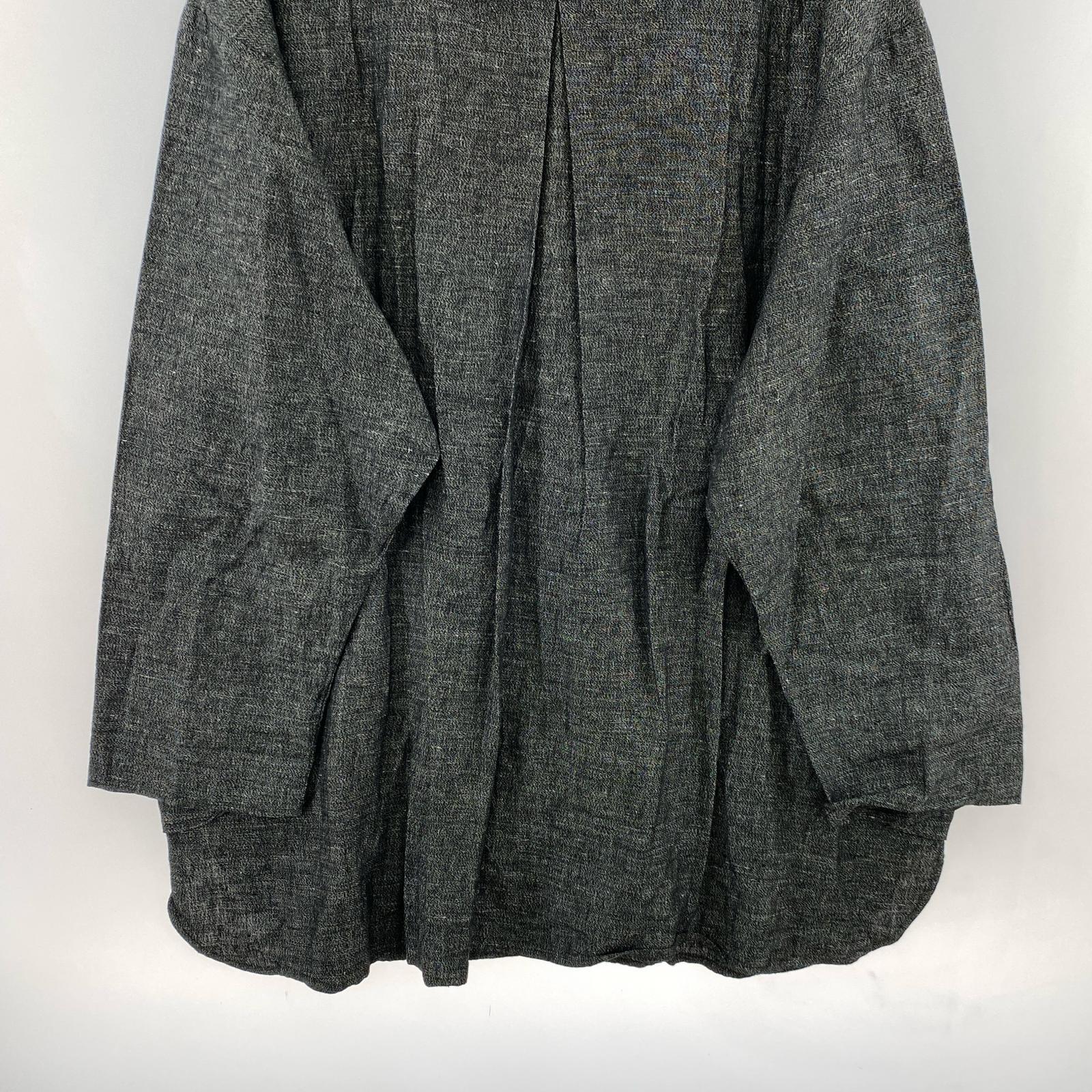 長袖シャツ Porter Classic BRESSON LINEN SHIRT JACKET 3 グレー 3 グレー