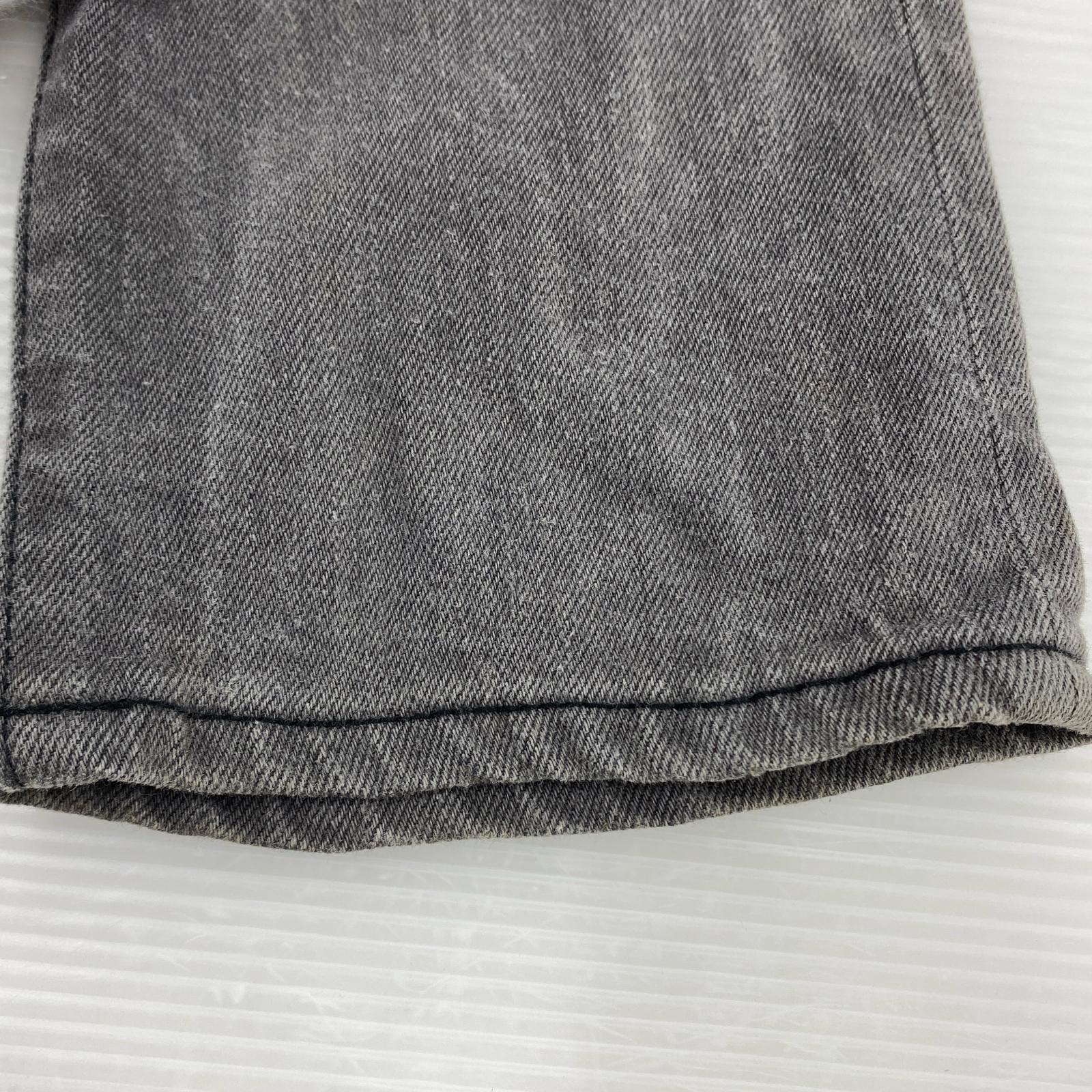 パンツ クラッシュ加工スキニーパンツ/黒 M ブラック