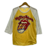長袖Tシャツ Rolling Stones ラグラン 黄 (L) L