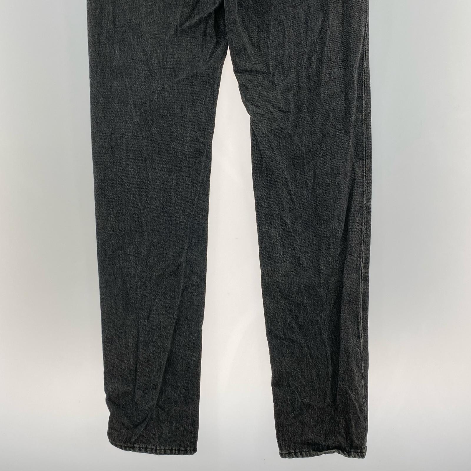 デニムパンツ 19s/s STRAIGHT DENIM PANTS ブラック
