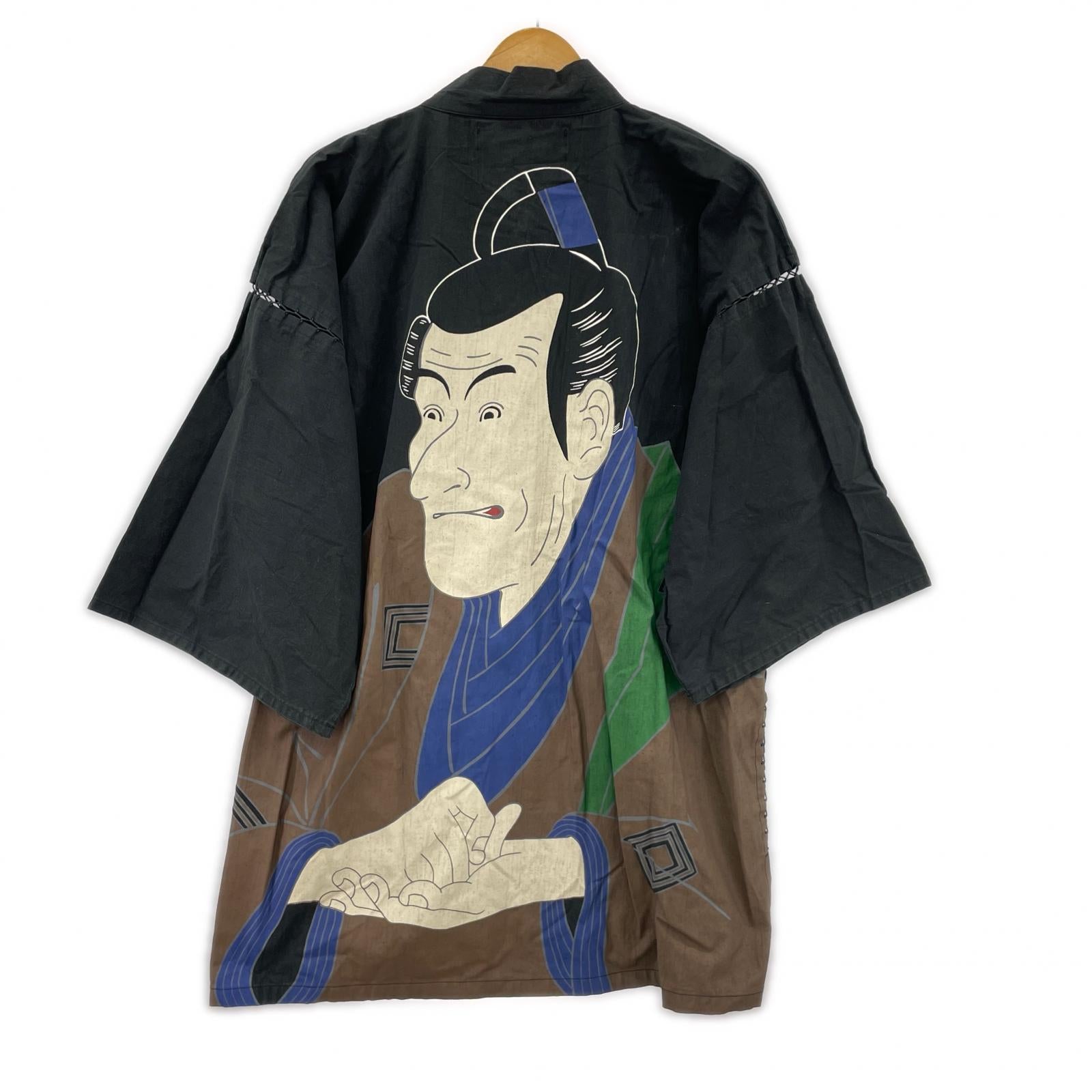 その他トップス 江戸情緒 甚平 東洲斎写楽画 L BLK L ブラック