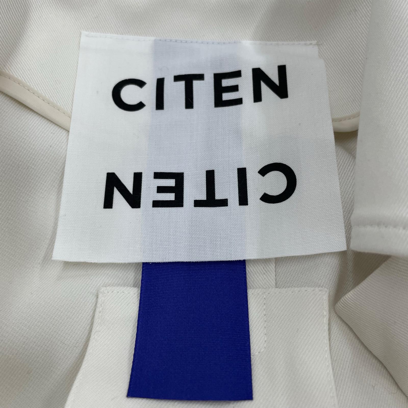 ジャケット CITEN ビッグバルカラーコート ホワイト