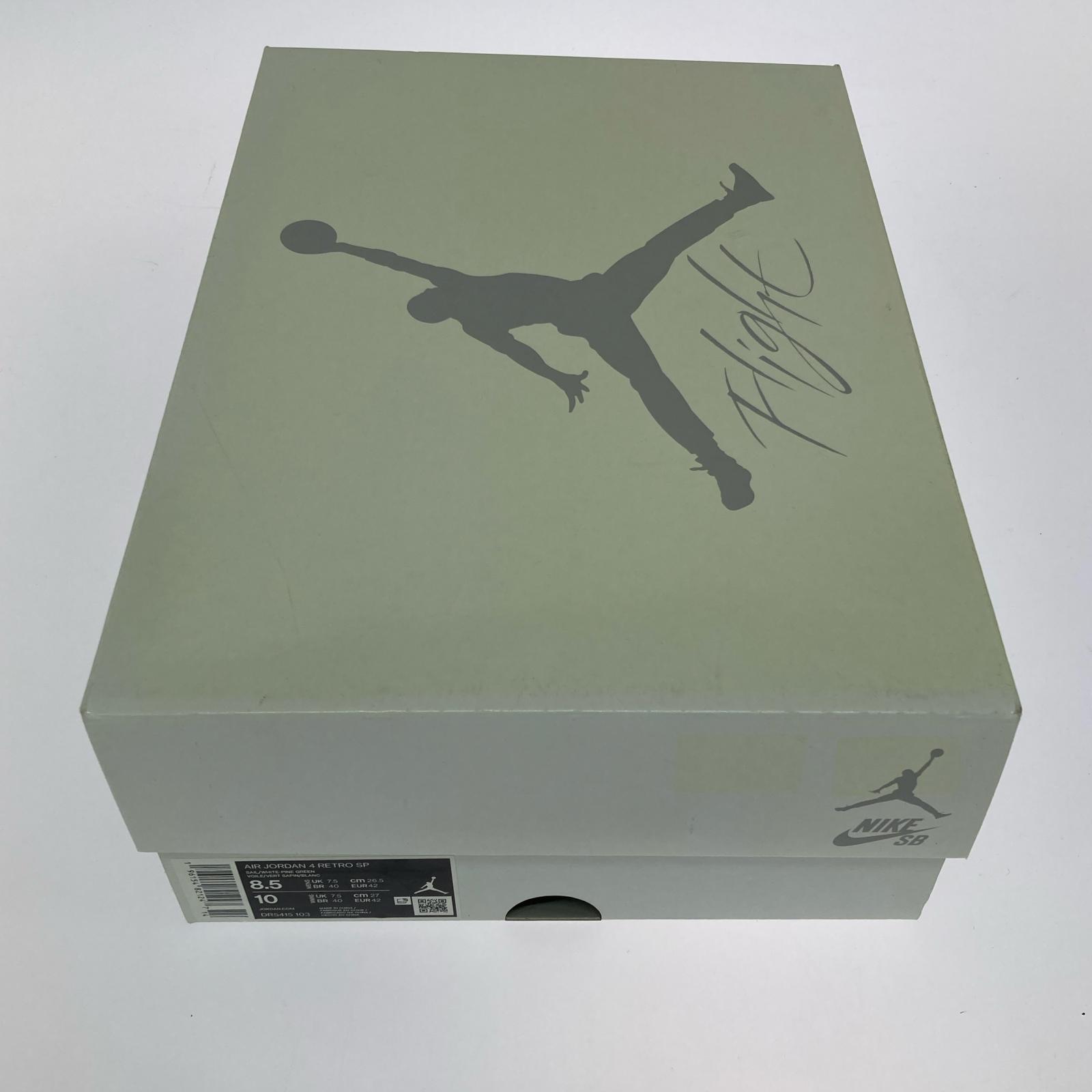 スニーカー AIR JORDAN 4 RETRO SP PINE GREEN 26.5cm (US8 1/2 UK8 EU43)