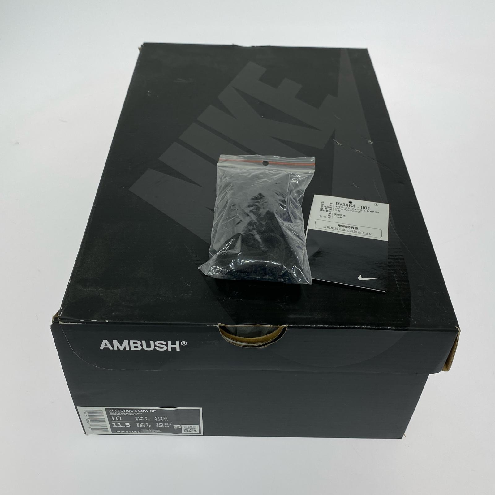 スニーカー NIKE×AMBUSH AIR FORCE 1 LOW SP 28.0cm US10 DV3464-001 28cm (US10 UK9 1/2 EU46) ブラック