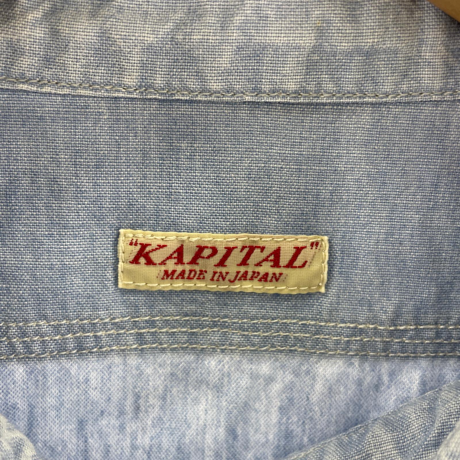 長袖シャツ Chambray Mojito Man Damaged Work Shirts M