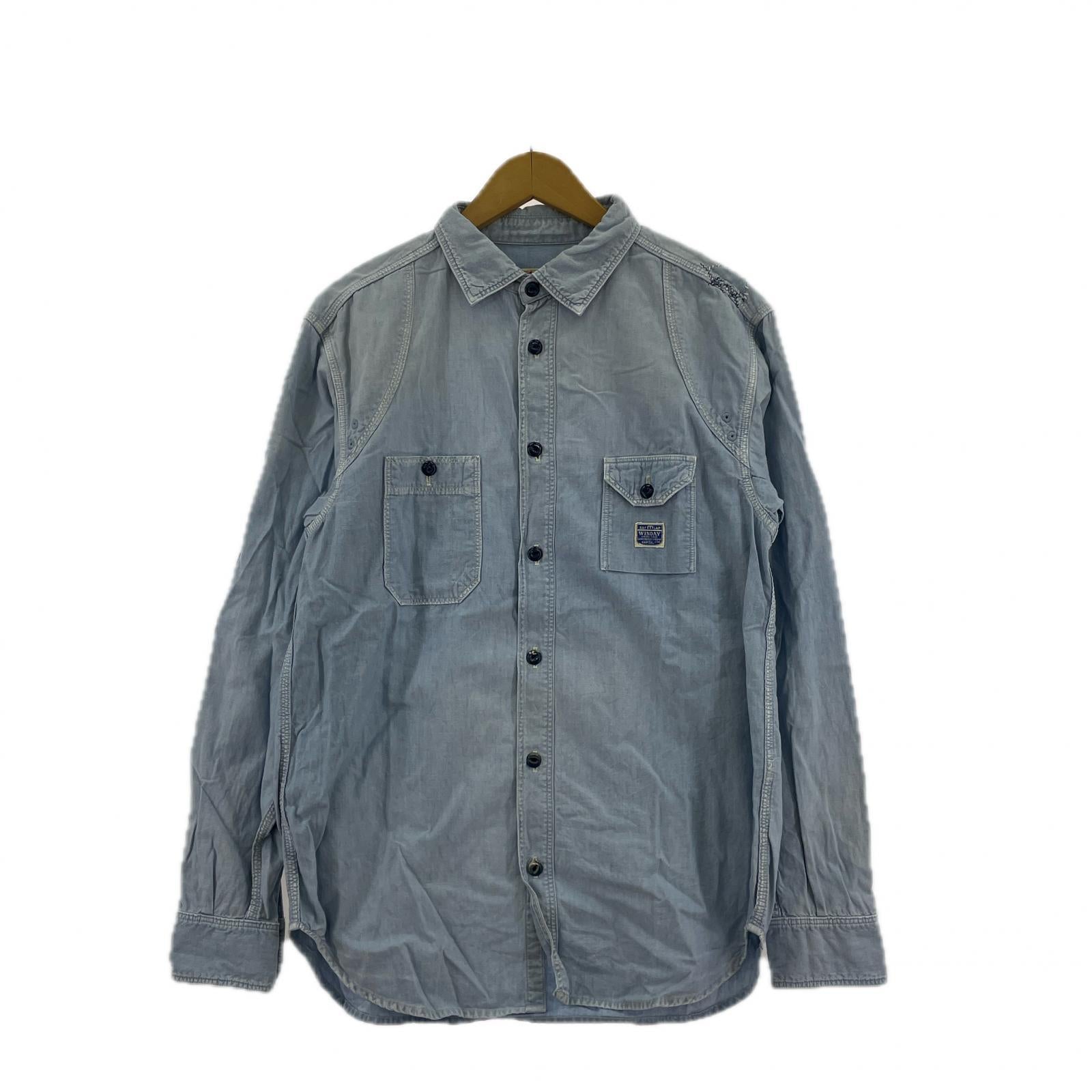 長袖シャツ Chambray Mojito Man Damaged Work Shirts M