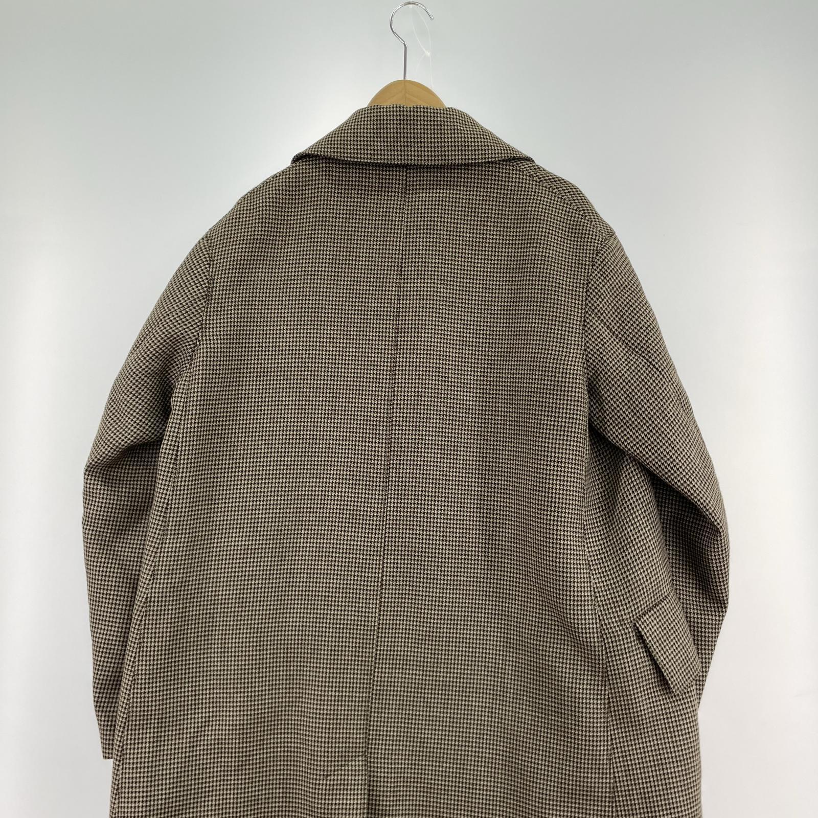 ジャケット 18AW DOUBLE FACE CHECK LONG COAT 3 3