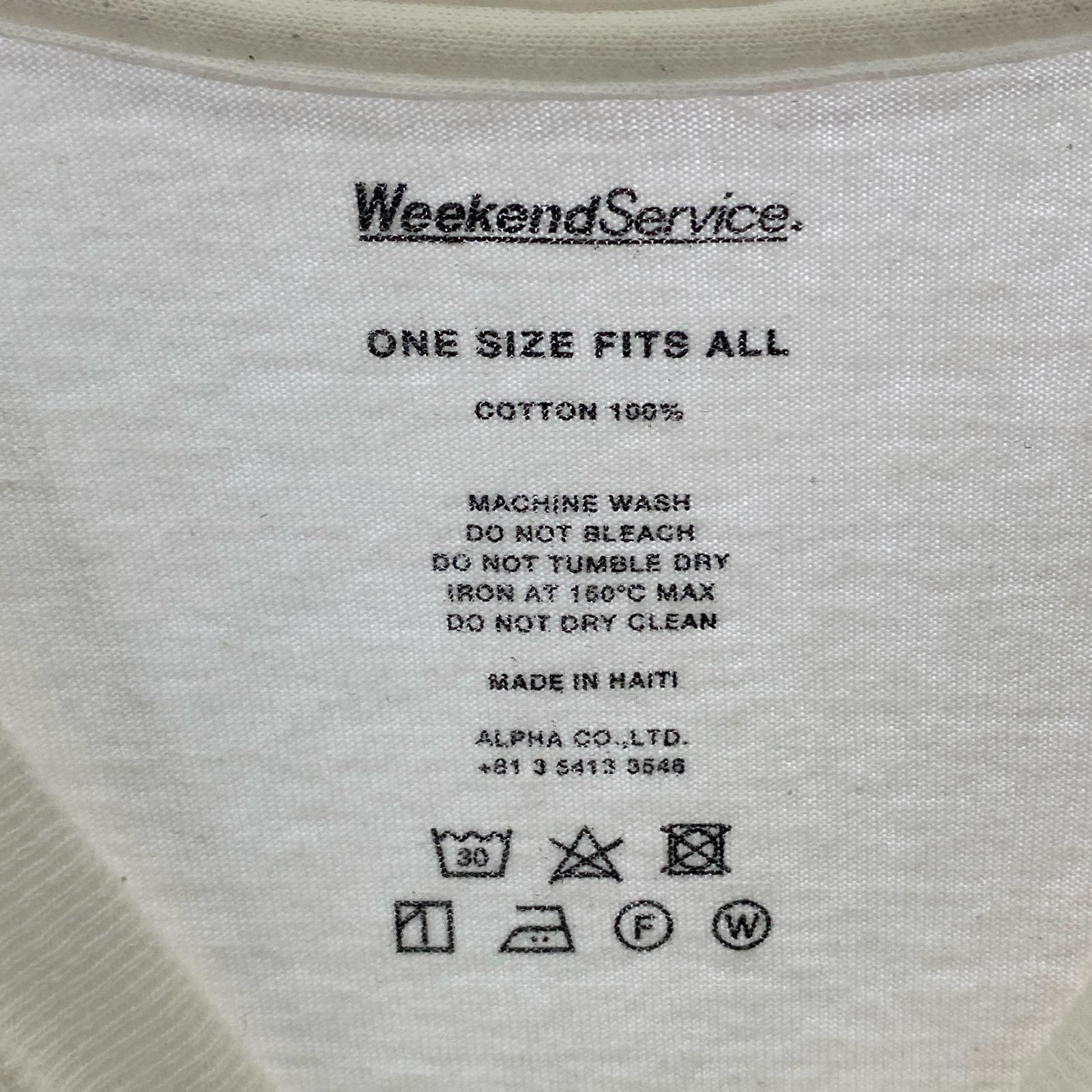 半袖Tシャツ WeekendService/ホワイト ホワイト
