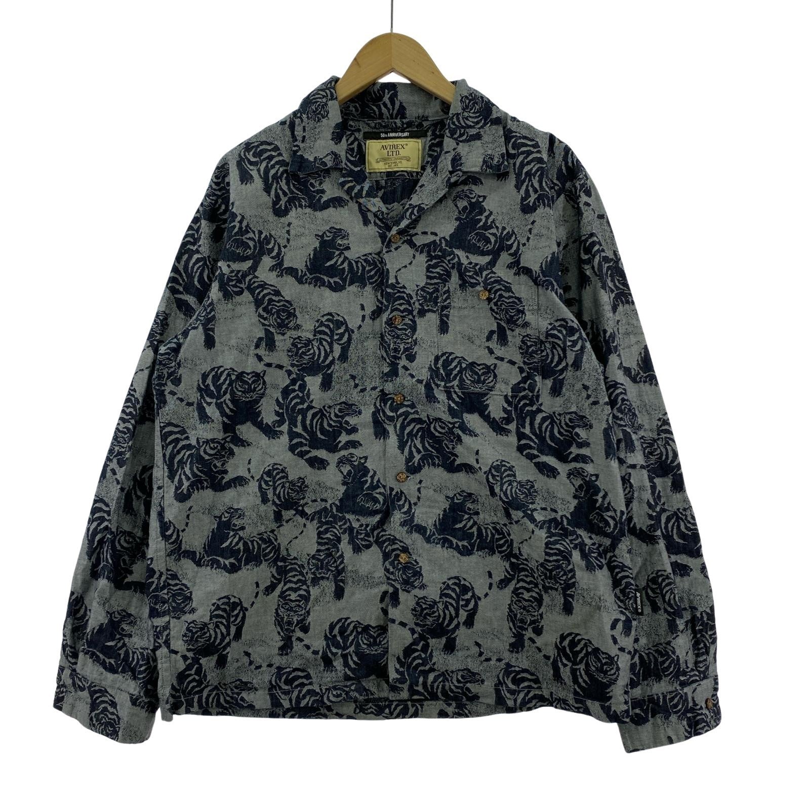 長袖シャツ SOUVENIR COLLECTIONSUKA SHIRTS 100 TIGER L L