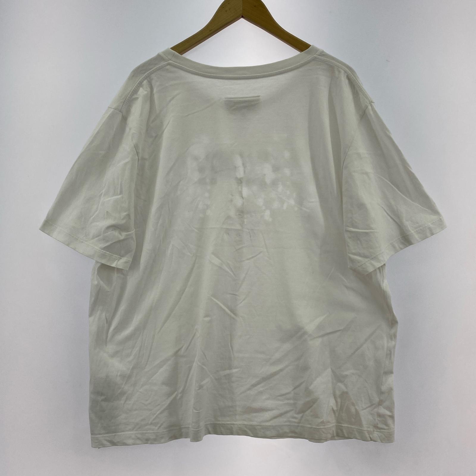 半袖Tシャツ デストロイ加工 カレンダーロゴTee XL ホワイト