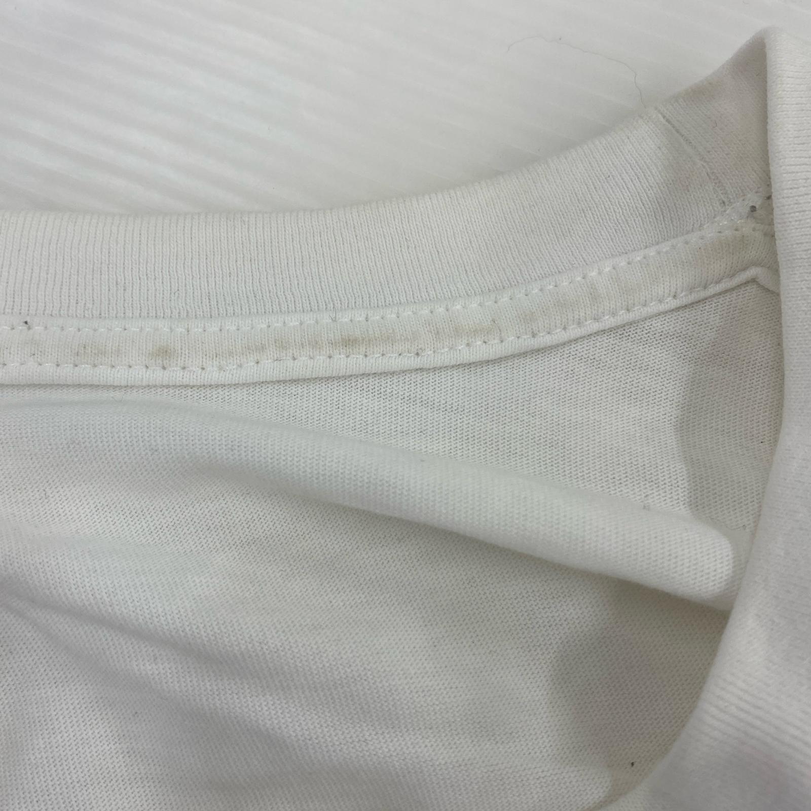 半袖Tシャツ デストロイ加工 カレンダーロゴTee XL ホワイト