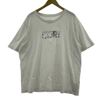 半袖Tシャツ デストロイ加工 カレンダーロゴTee XL ホワイト