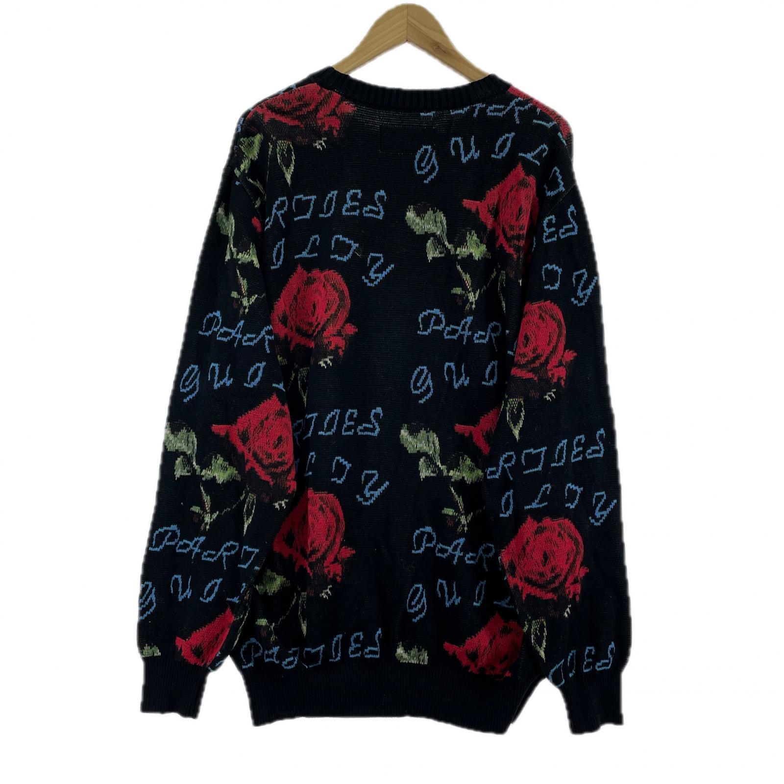 ニット 22AW JAQUARD SWEATER (M) M ブラック