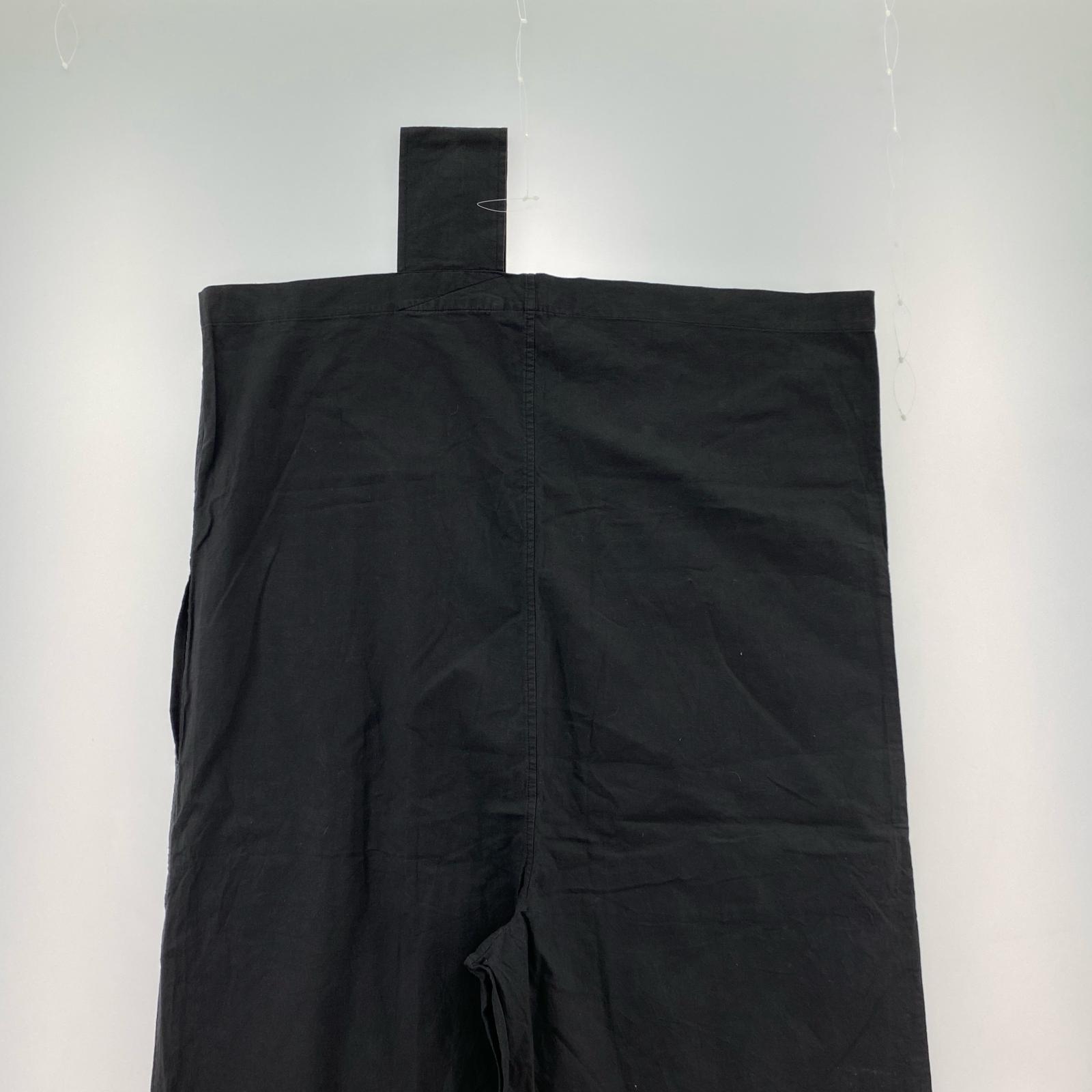 パンツ COMME des GARCONS 80s 本ライン ワンショルダー サロペット ブラック ブラック