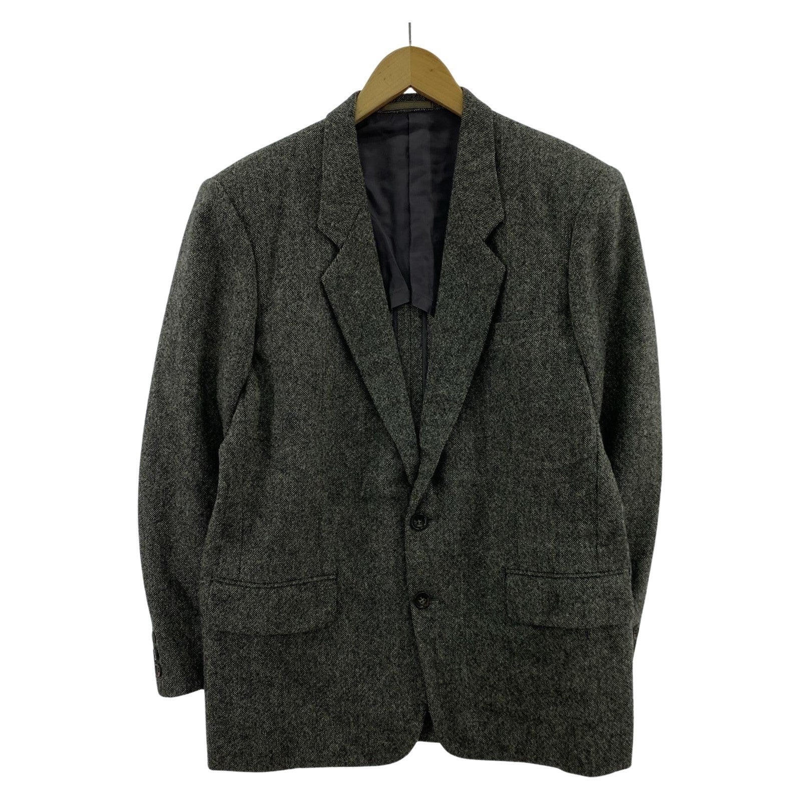 ジャケット COMME des GARCONS HOMME 80s デカオム ツイードジャケット S グレー S グレー