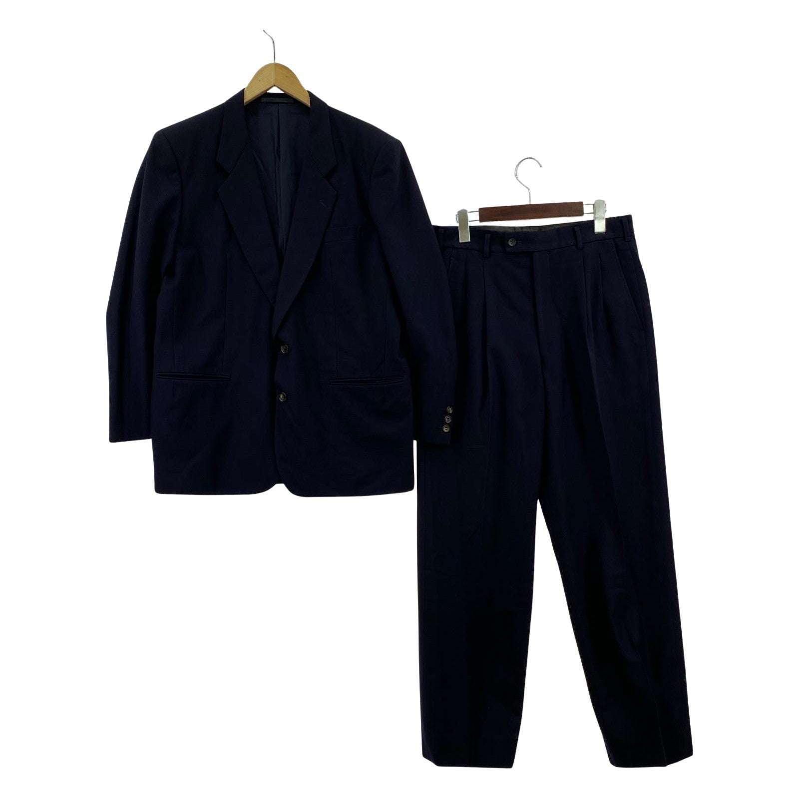 ジャケット COMME des GARCONS HOMME 80s デカオム セットアップスーツ M ネイビー M ネイビー