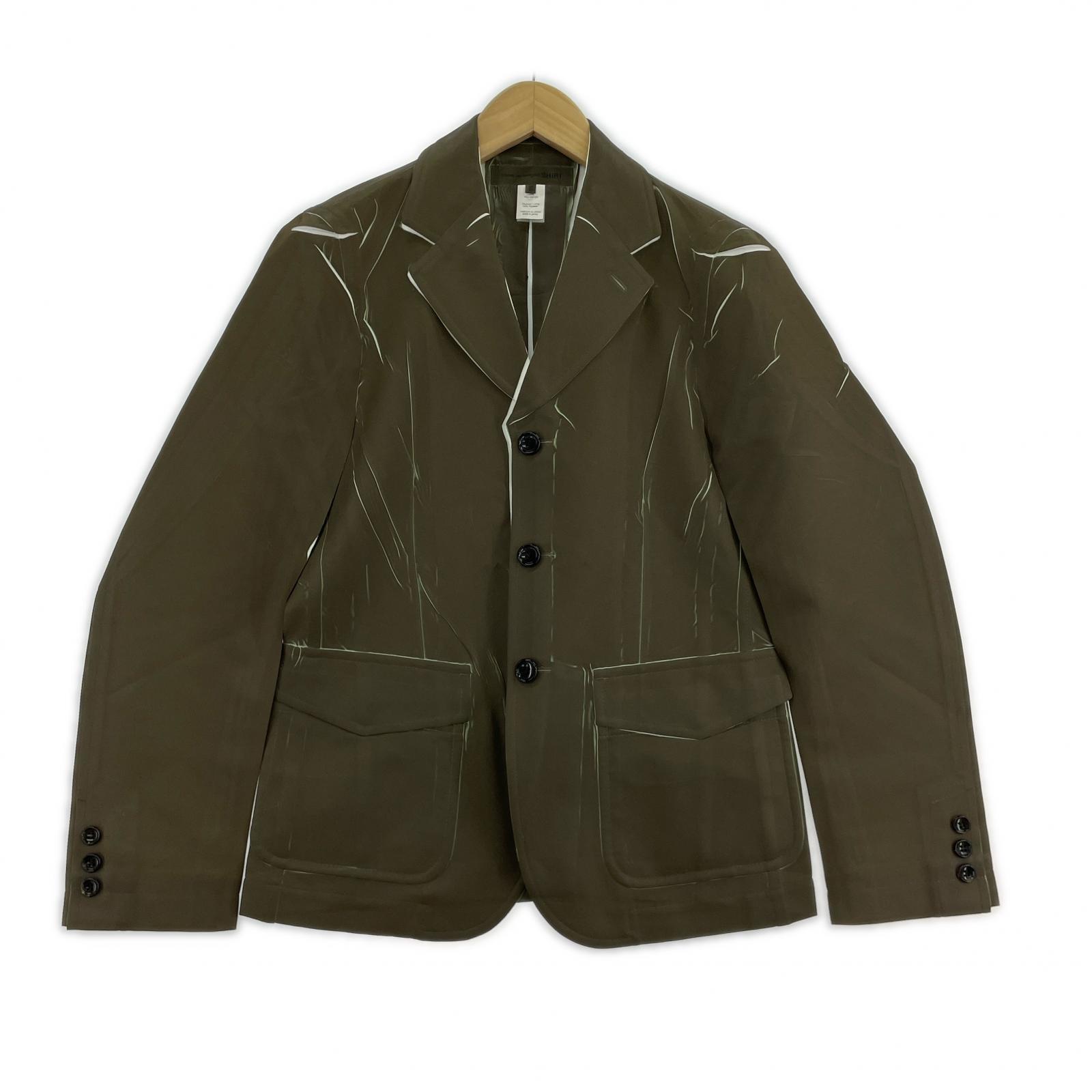 ジャケット SHIRT 25SS カッティング ジャケット XS ブラウン ブラウン
