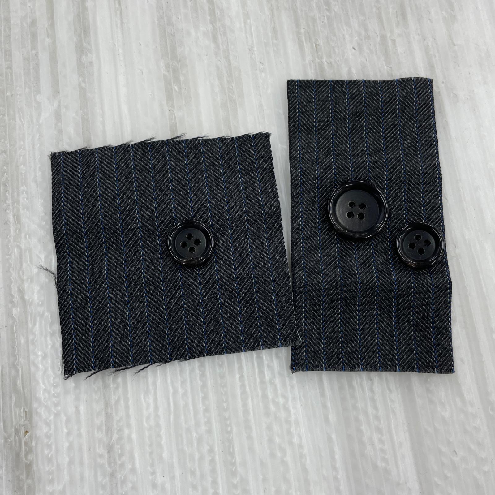 パンツ COMME des GARCONS 25SS エステルヘリンボーン ストライプパンツ XS グレー ブラック